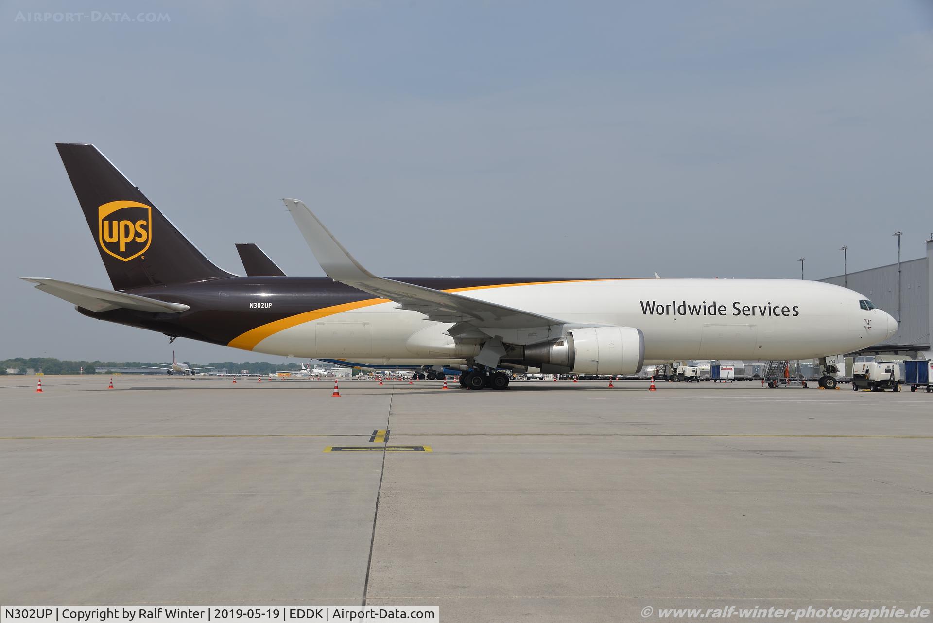 N302UP, 1995 Boeing 767-34AFR C/N 27240, Boeing 767-34AFER - 5X UPS United Parcel Service - 27240 - N302UP - 19.05.2019 - CGN