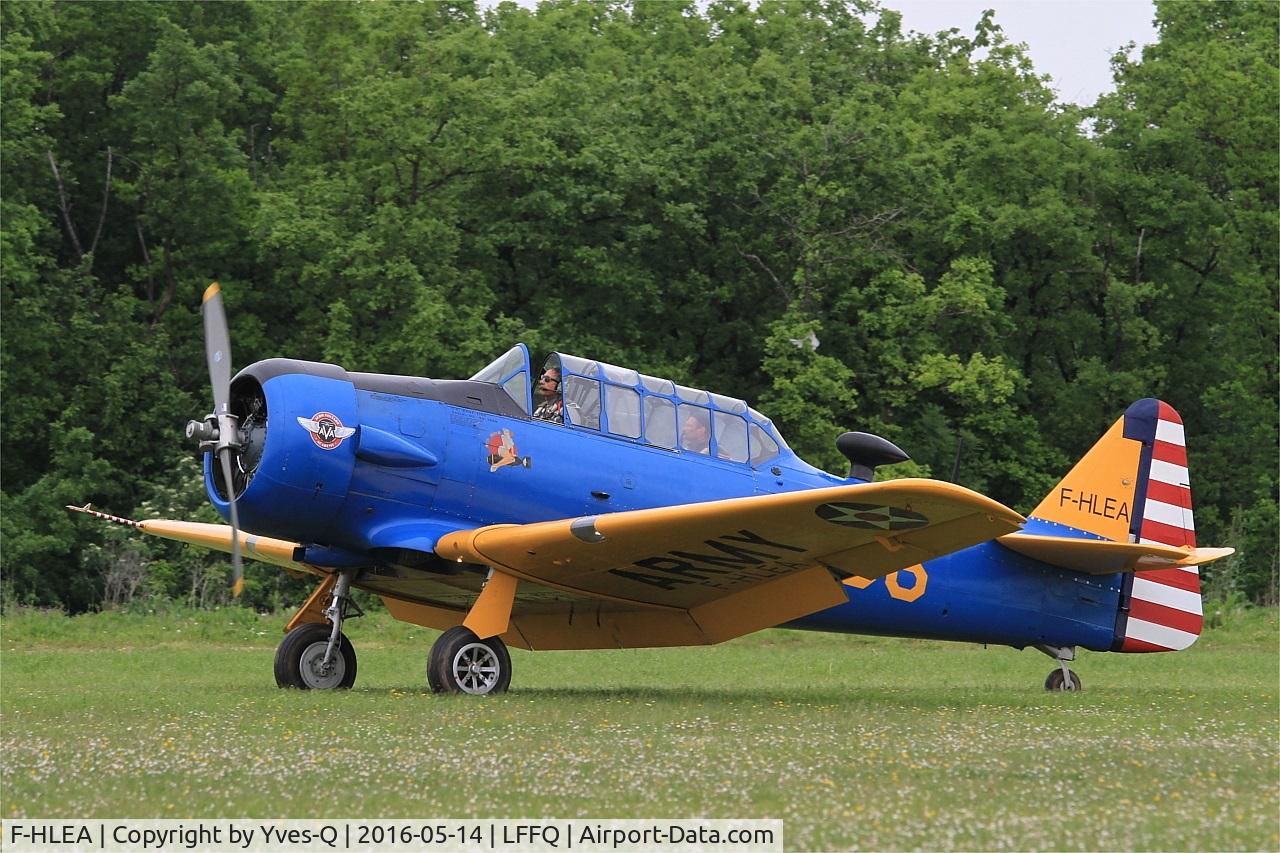 F-HLEA, North American T-6G Texan C/N 168-160, North American T-6G Texan, Taxiing, La Ferté-Alais airfield (LFFQ) Air show 2016