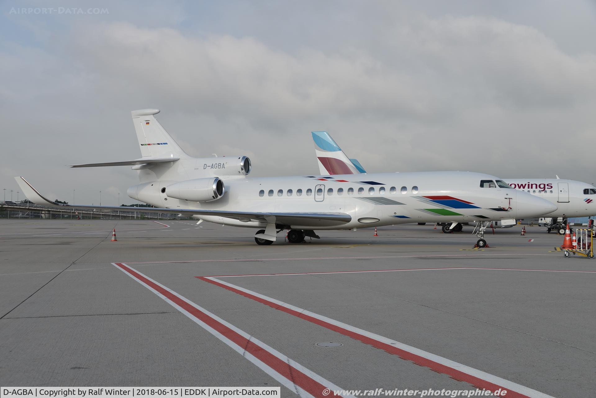 D-AGBA, 2016 Dassault Falcon 8X C/N 412, Dassault Falcon 8X - WGT Volkswagen AirService - 412 - D-AGBA - 15.06.2018 - CGN