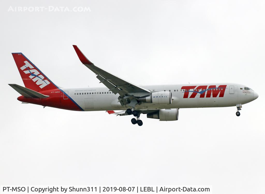 PT-MSO, 2012 Boeing 767-316/ER C/N 41747, Landing rwy 07L