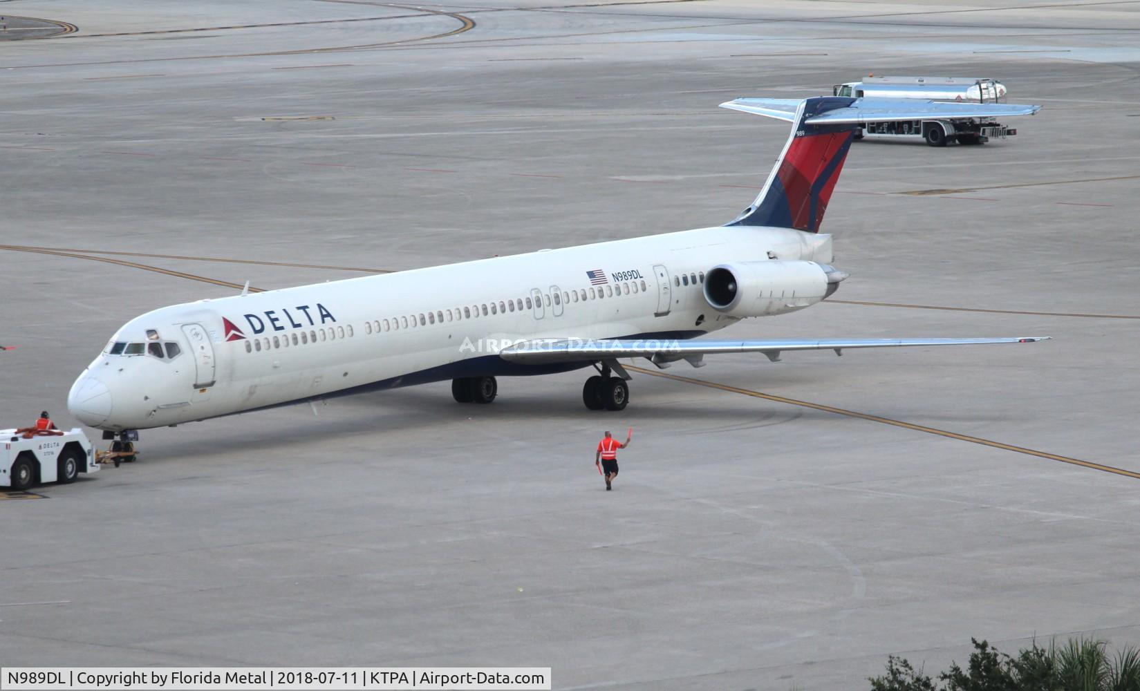 N989DL, 1991 McDonnell Douglas MD-88 C/N 53341, Delta