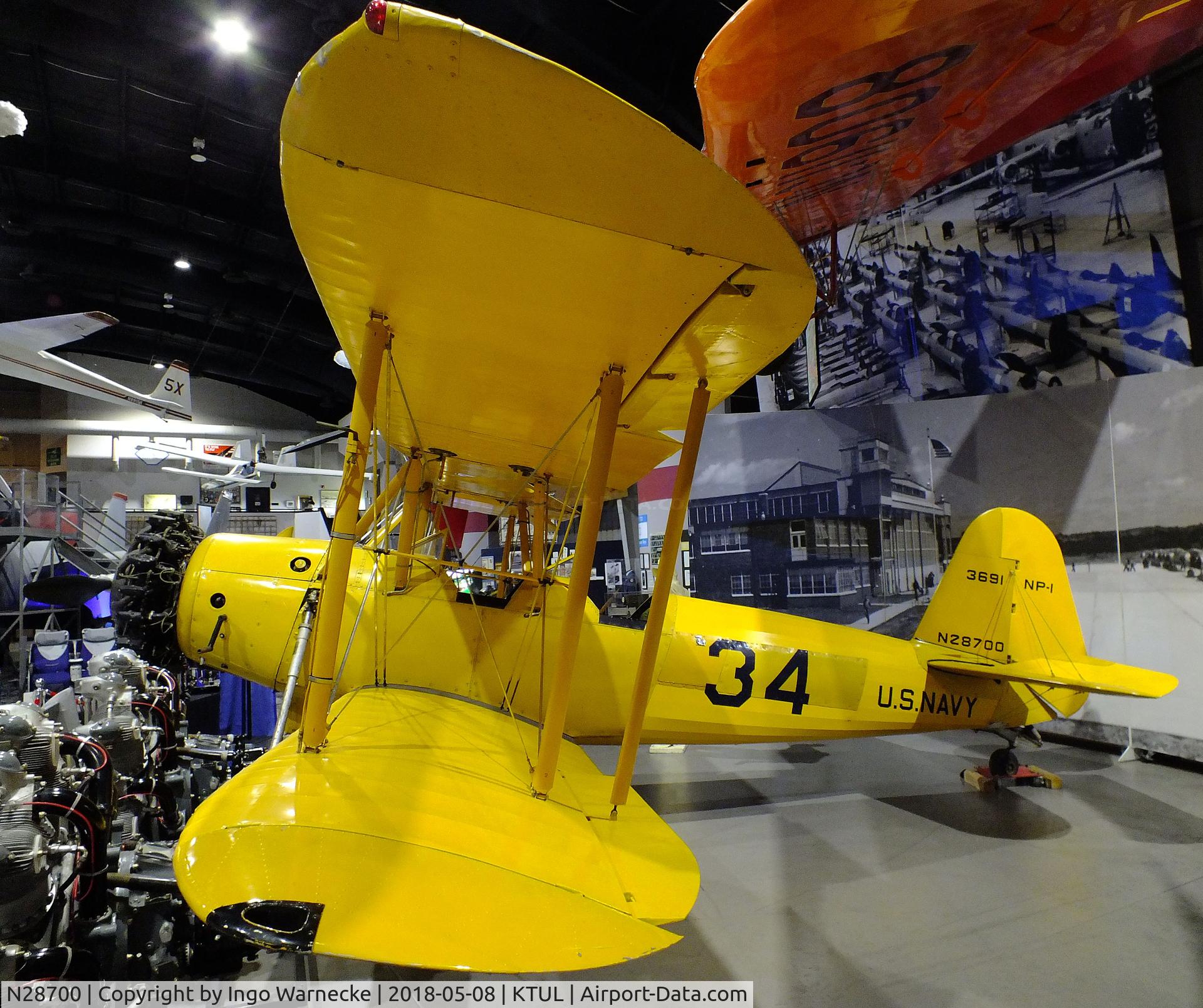 N28700, 1941 Spartan NP-1 C/N 47, Spartan NP-1 at the Tulsa Air and Space Museum, Tulsa OK