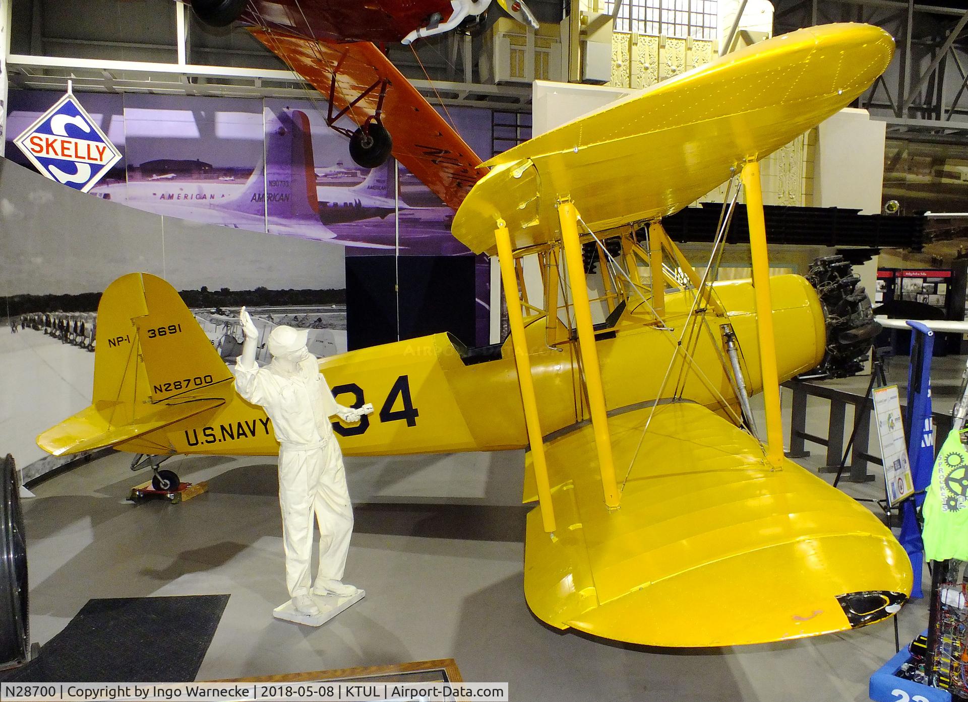 N28700, 1941 Spartan NP-1 C/N 47, Spartan NP-1 at the Tulsa Air and Space Museum, Tulsa OK