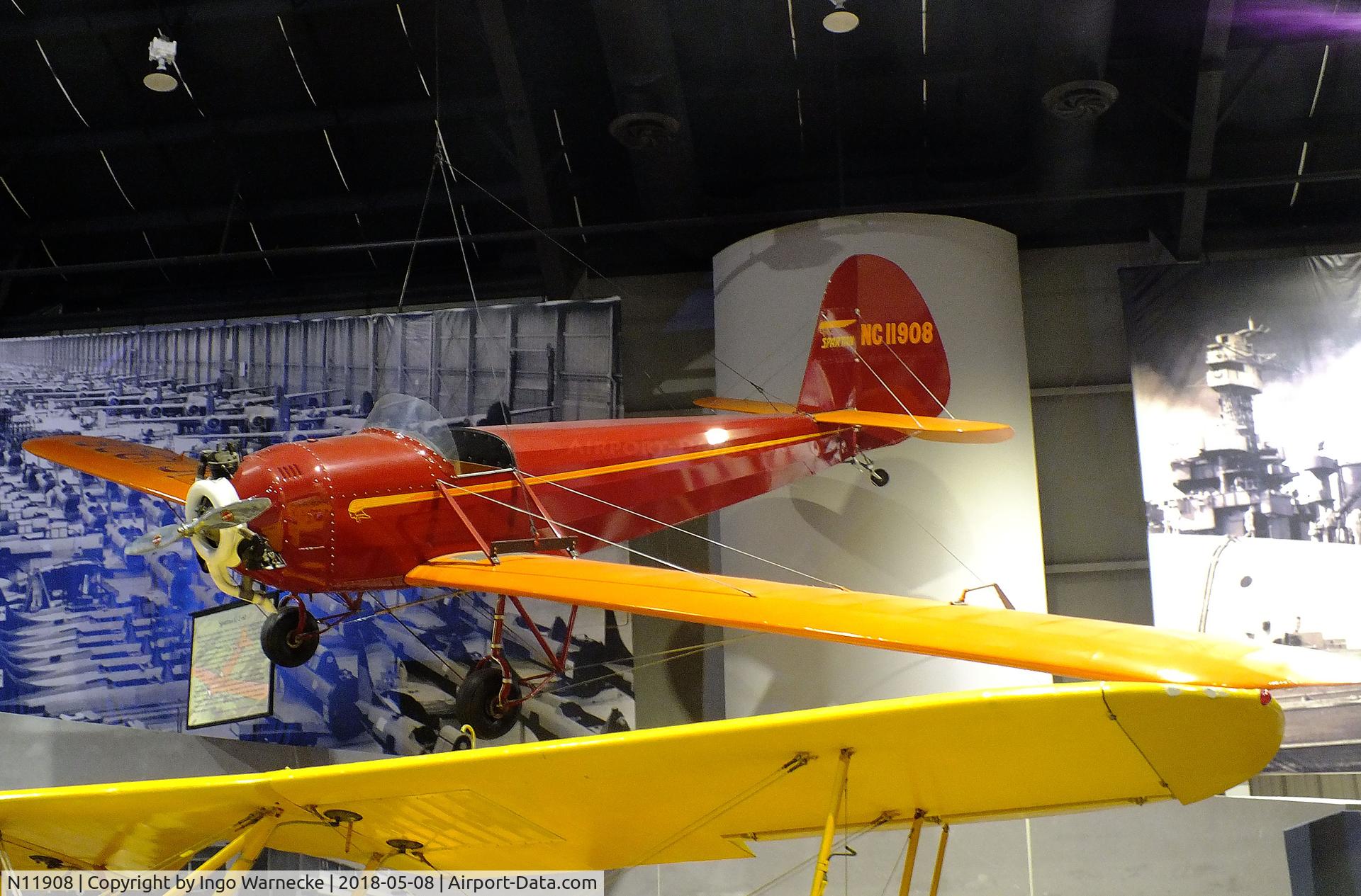 N11908, 1931 Spartan C2-60 C/N J-15, Spartan C2-60 at the Tulsa Air and Space Museum, Tulsa OK