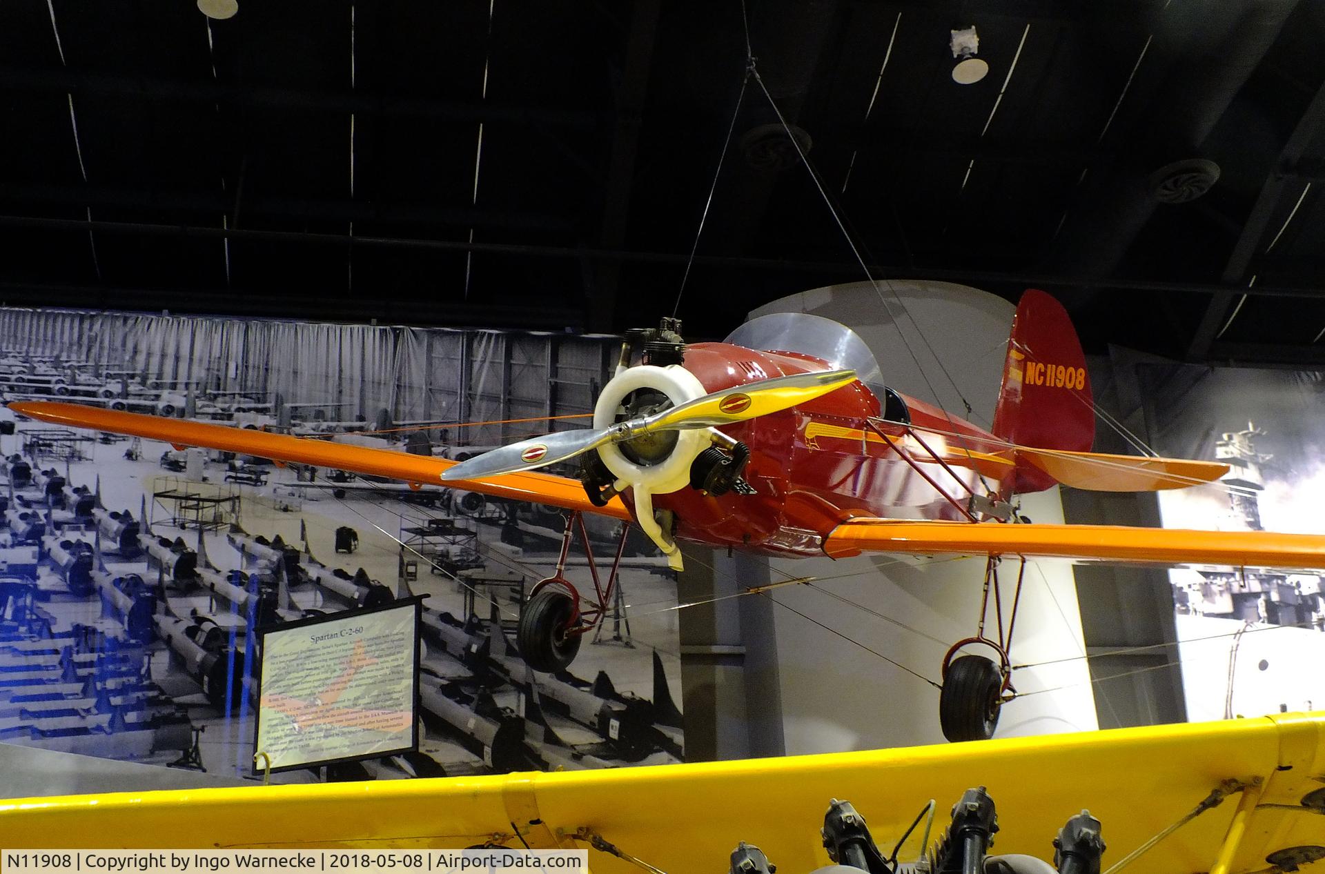 N11908, 1931 Spartan C2-60 C/N J-15, Spartan C2-60 at the Tulsa Air and Space Museum, Tulsa OK