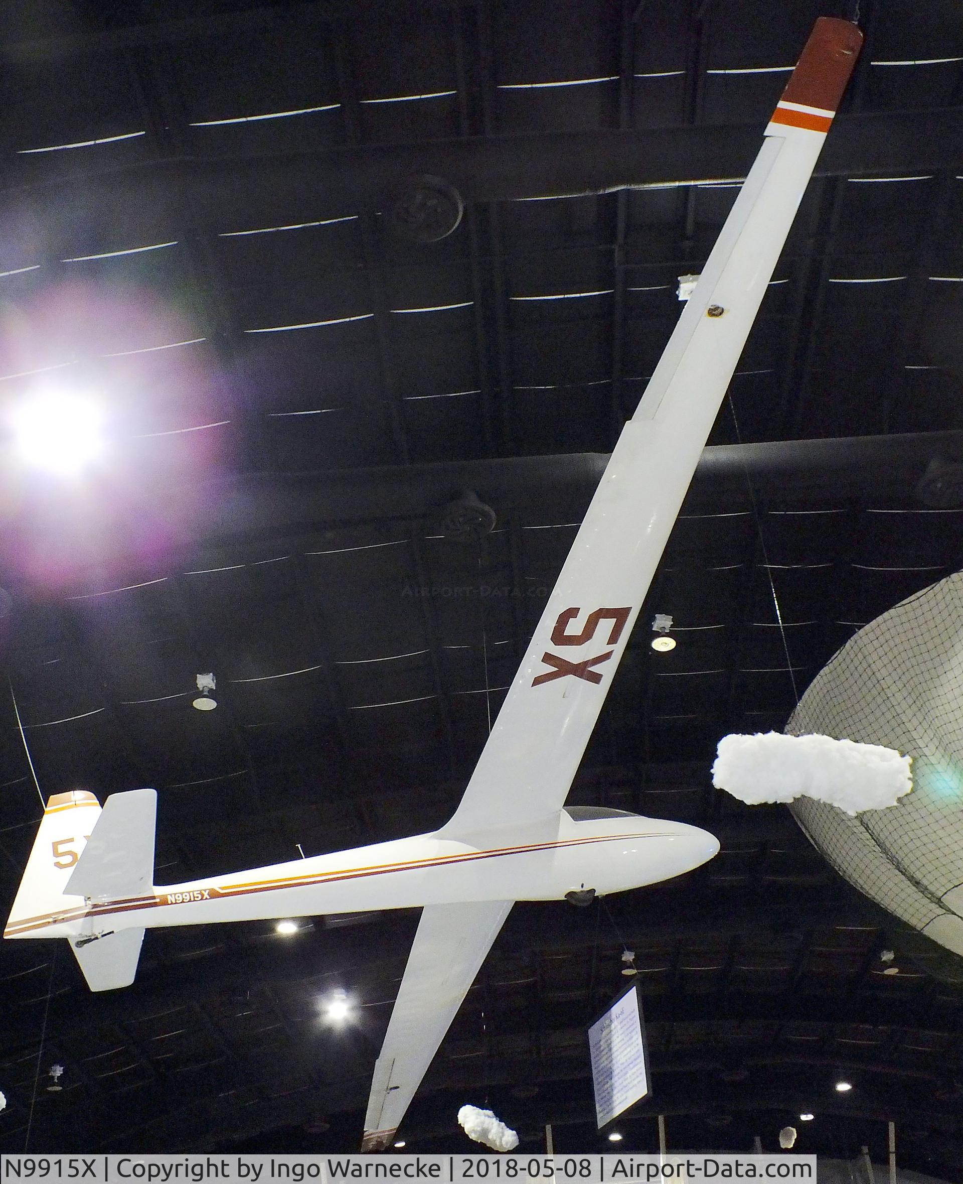 N9915X, 1967 Schleicher Ka-6E Rhonsegler C/N 4095, Schleicher Ka 6E Rhönsegler at the Tulsa Air and Space Museum, Tulsa OK