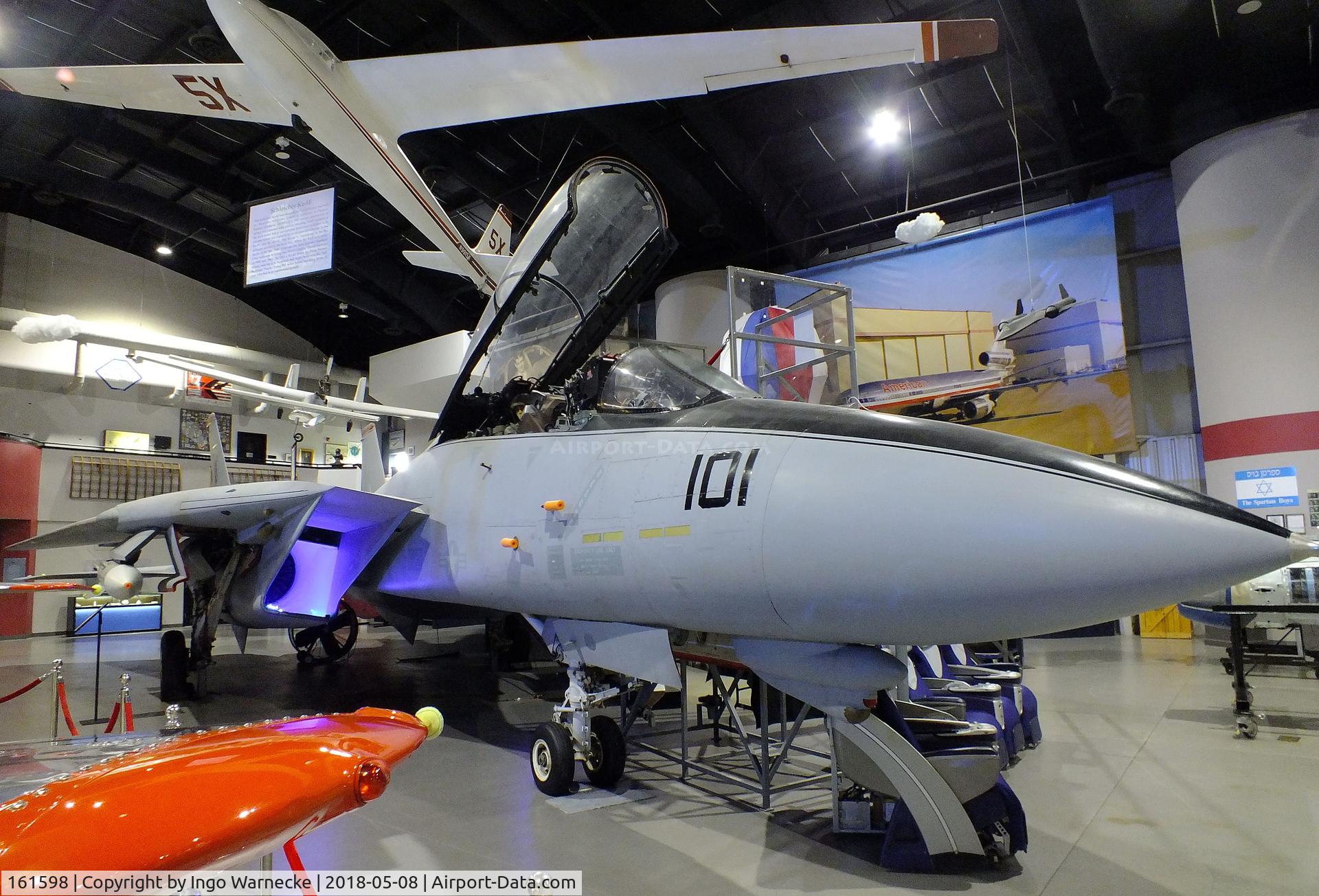 161598, Grumman F-14A Tomcat C/N 457, Grumman F-14A Tomcat at the Tulsa Air and Space Museum, Tulsa OK