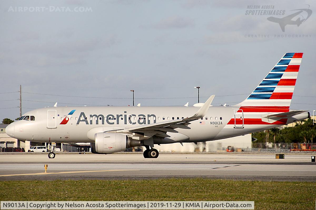 N9013A, 2013 Airbus A319-115 C/N 5827, MIA > HAV AAL 837