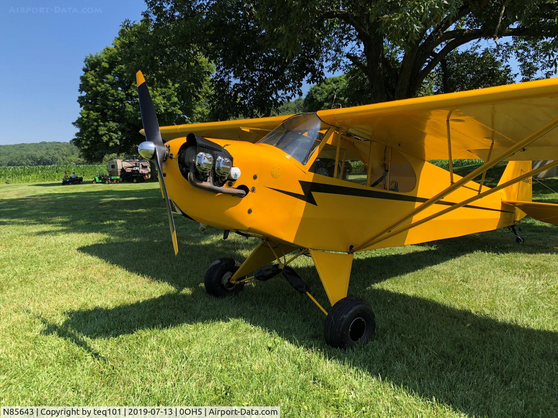 N85643, 1993 Wag-Aero CUBy Sport Trainer C/N 2046, Clipped Wing Cuby @ Freeman Swank Airfield.