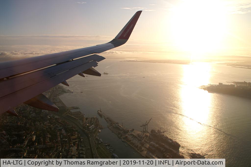 HA-LTG, 2019 Airbus A321-211 C/N 8644, Wizzair Airbus A321 inflight VIE/LOWW -> LIS/LPPT