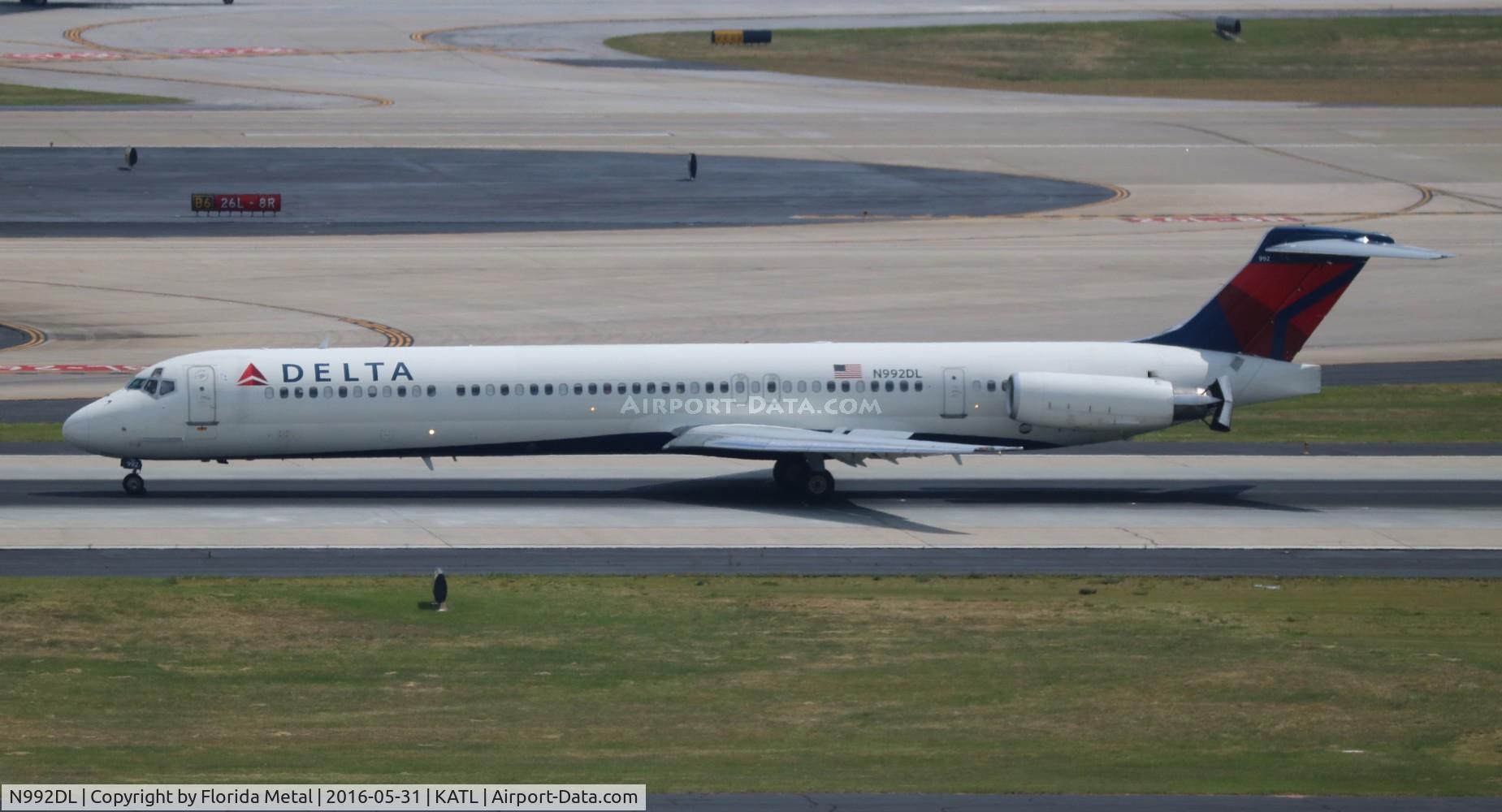 N992DL, 1991 McDonnell Douglas MD-88 C/N 53344, Delta
