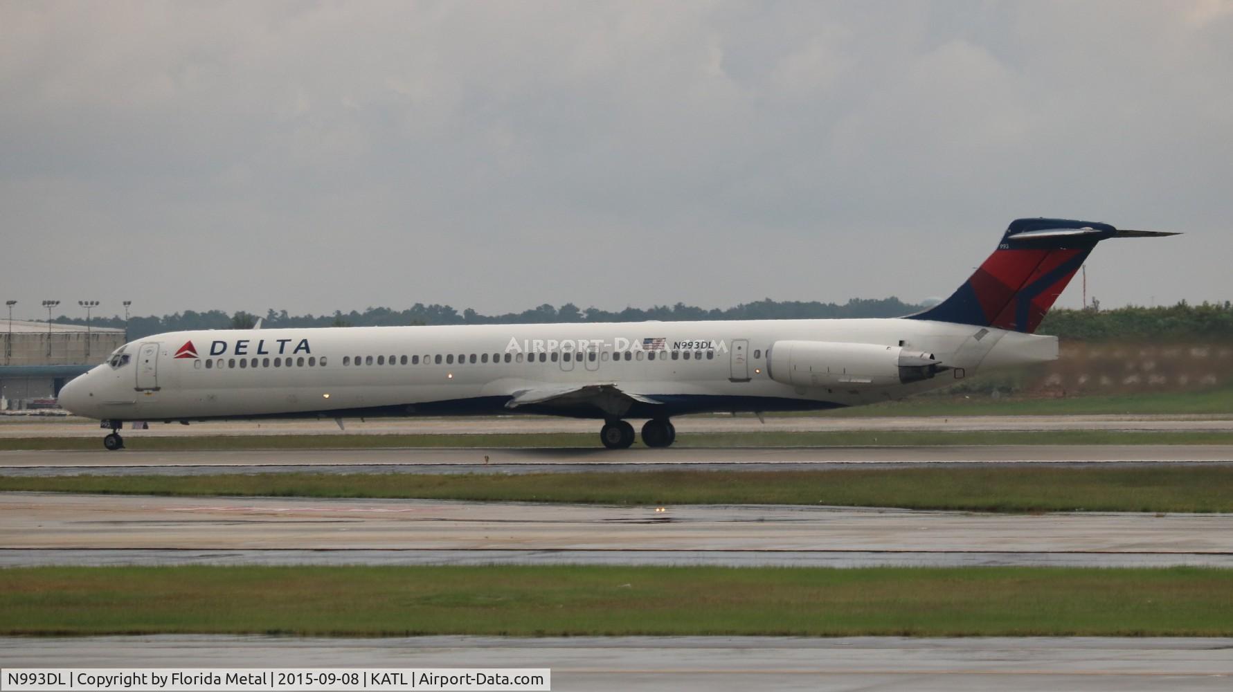 N993DL, 1991 McDonnell Douglas MD-88 C/N 53345, Delta