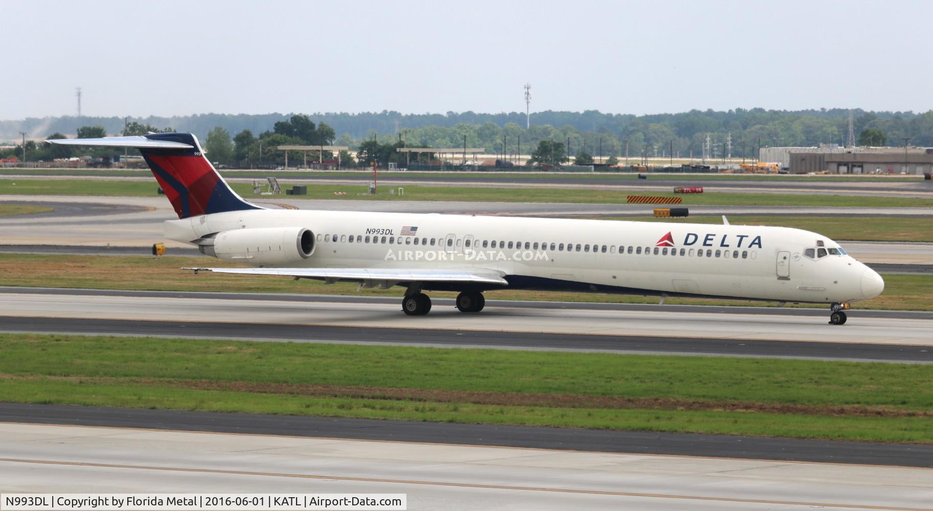 N993DL, 1991 McDonnell Douglas MD-88 C/N 53345, Delta