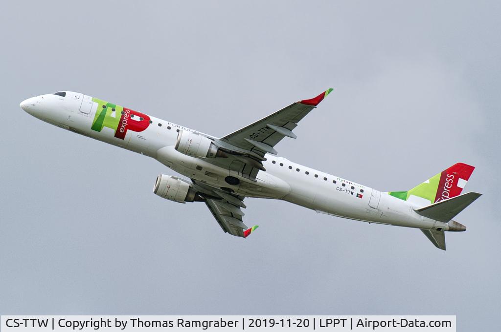 CS-TTW, 2010 Embraer 195LR (ERJ-190-200LR) C/N 19000407, TAP Air Portugal Express Embraer 195