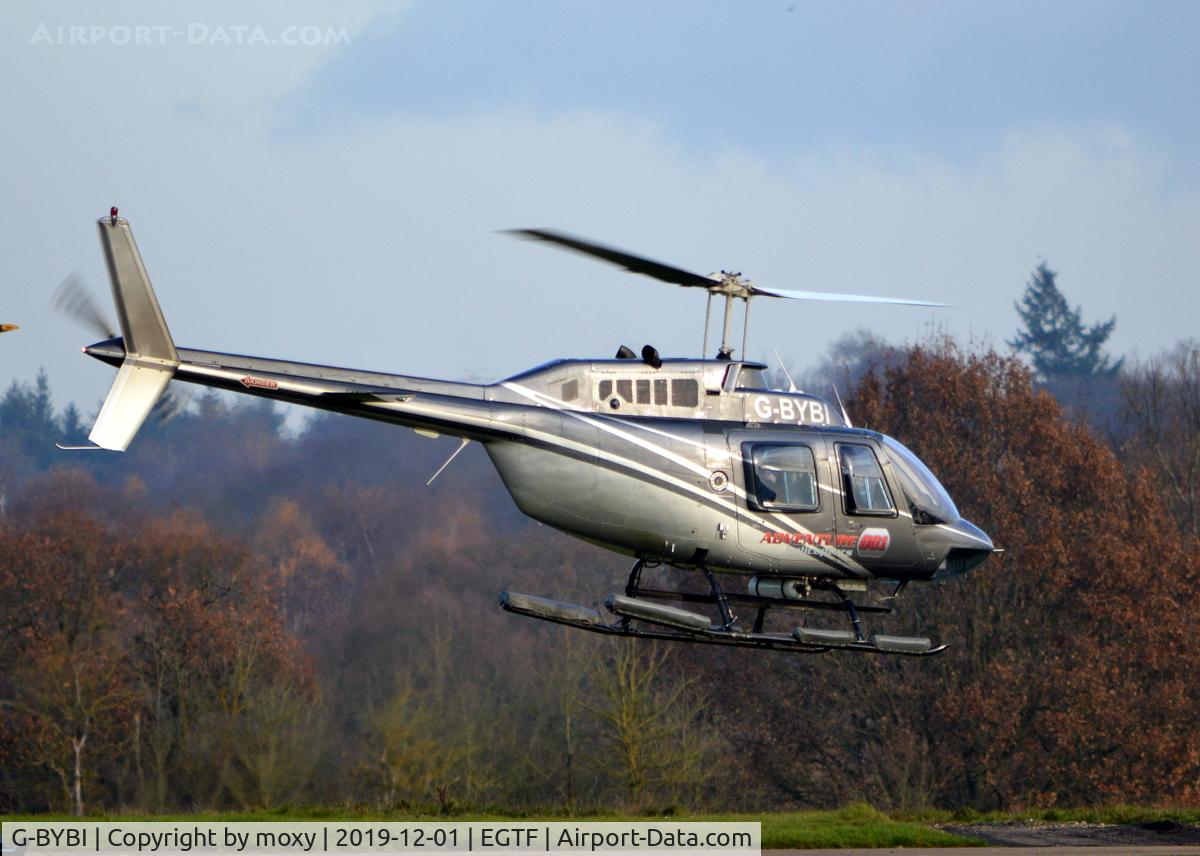 G-BYBI, 1992 Bell 206B JetRanger C/N 3668, Bell 206B JetRanger giving pleasure flights at Fairoaks.