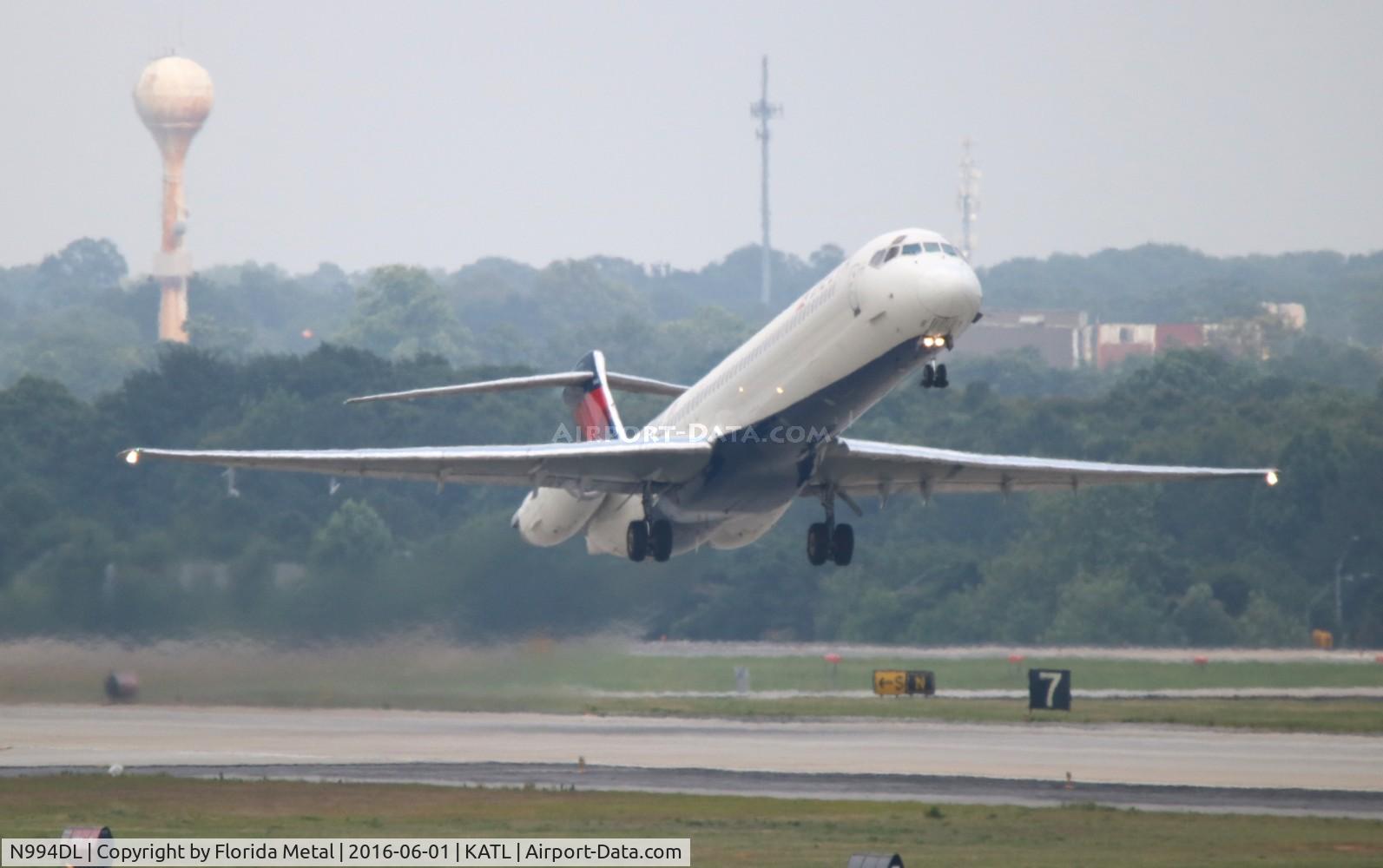 N994DL, 1991 McDonnell Douglas MD-88 C/N 53346, Delta