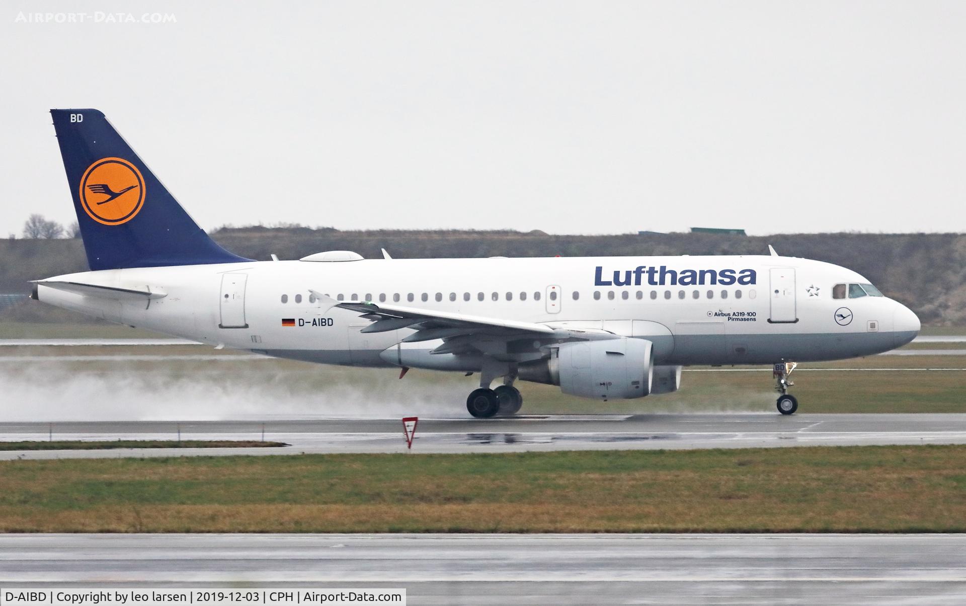 D-AIBD, 2010 Airbus A319-112 C/N 4455, Copenhagen 3.12.2019