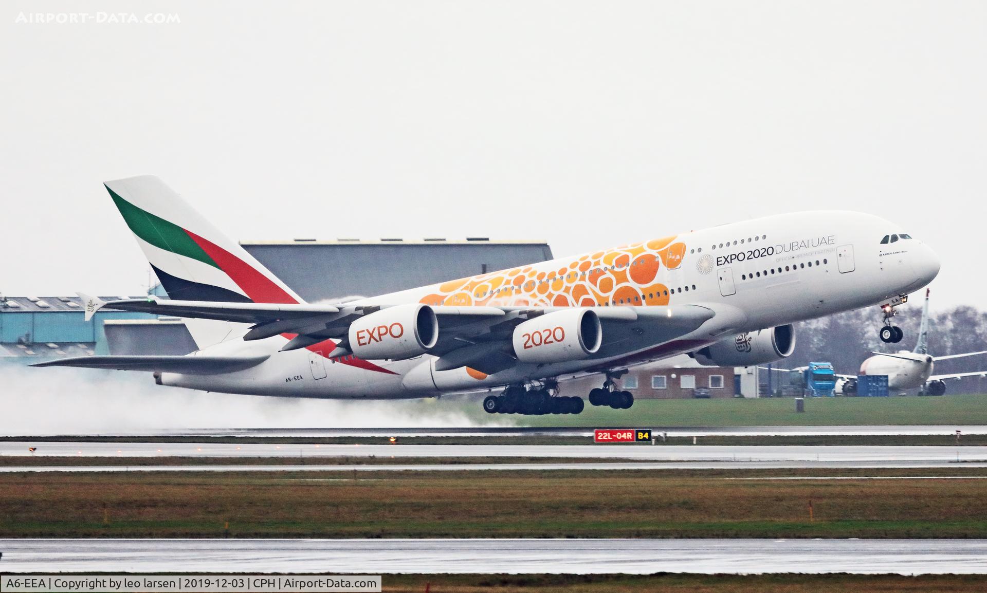 A6-EEA, 2012 Airbus A380-861 C/N 108, Copenhagen 3.12.2019