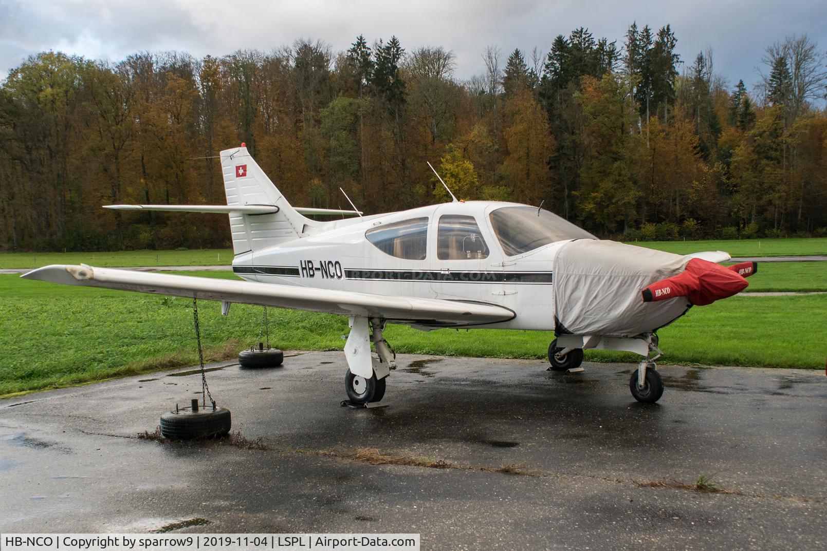HB-NCO, 1976 Rockwell Commander 114 C/N 14183, A rainy day at Langenthal-Bleienbach