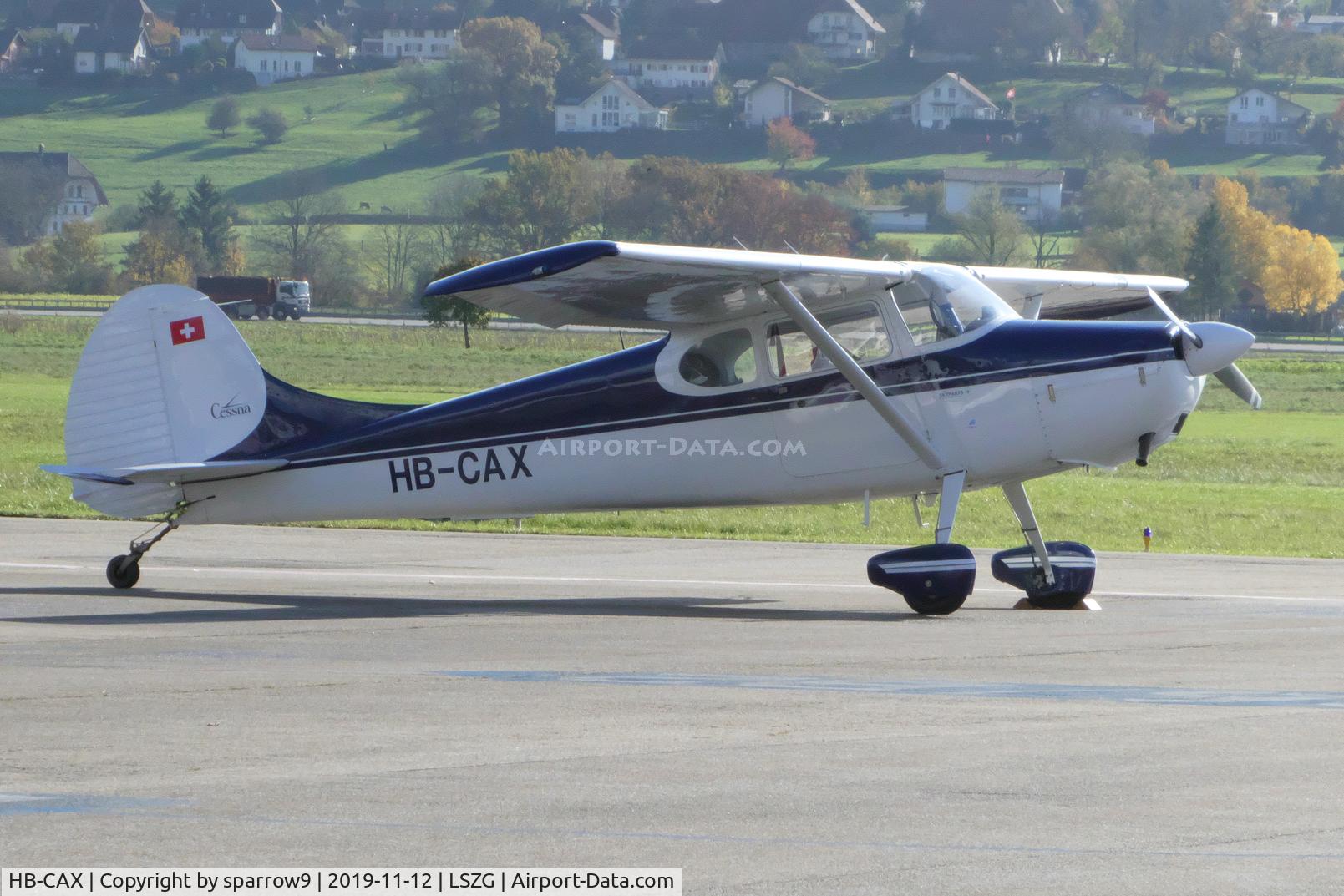 HB-CAX, 1950 Cessna 170A C/N 19644, At Grenchen.