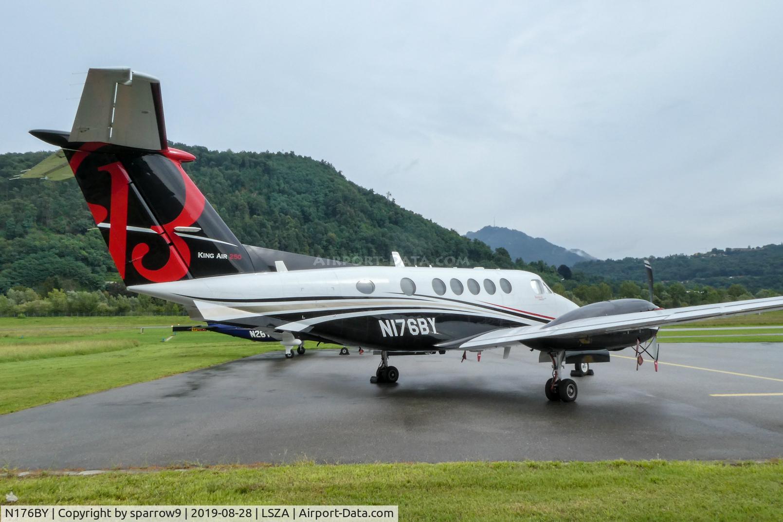 N176BY, 2013 Beech B200GT King Air C/N BY-176, A rainy day at Lugano-Agno