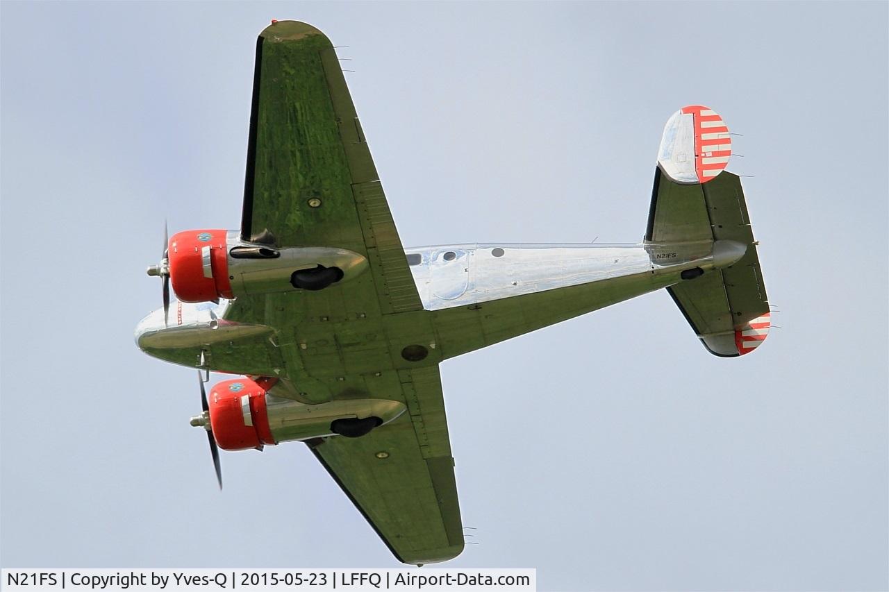 N21FS, 1952 Beech Expeditor 3NM C/N CA-138, Beech 3NM, On display, La Ferté-Alais (LFFQ) Air show 2015