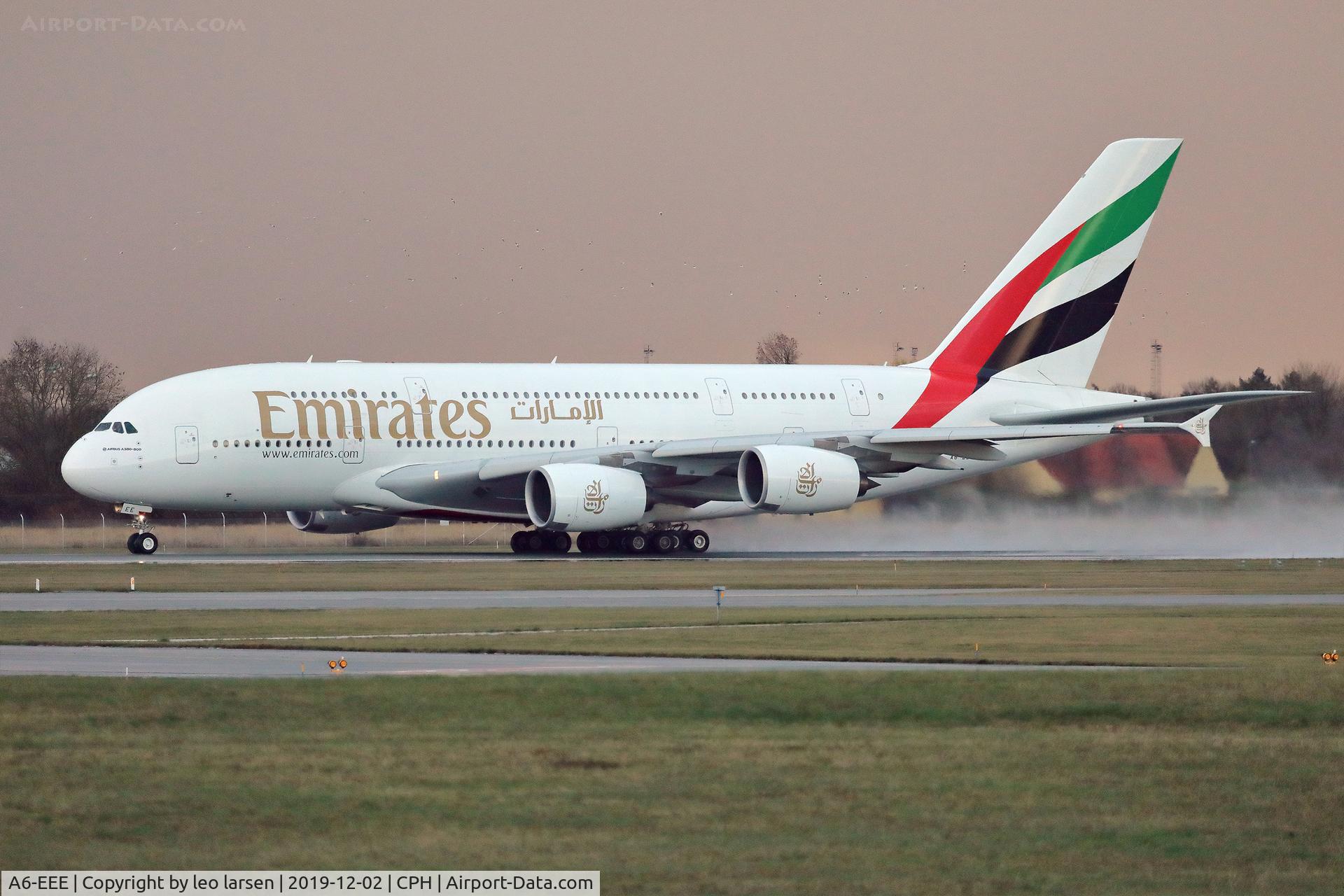 A6-EEE, 2012 Airbus A380-861 C/N 112, Copenhagen 2.12.2019