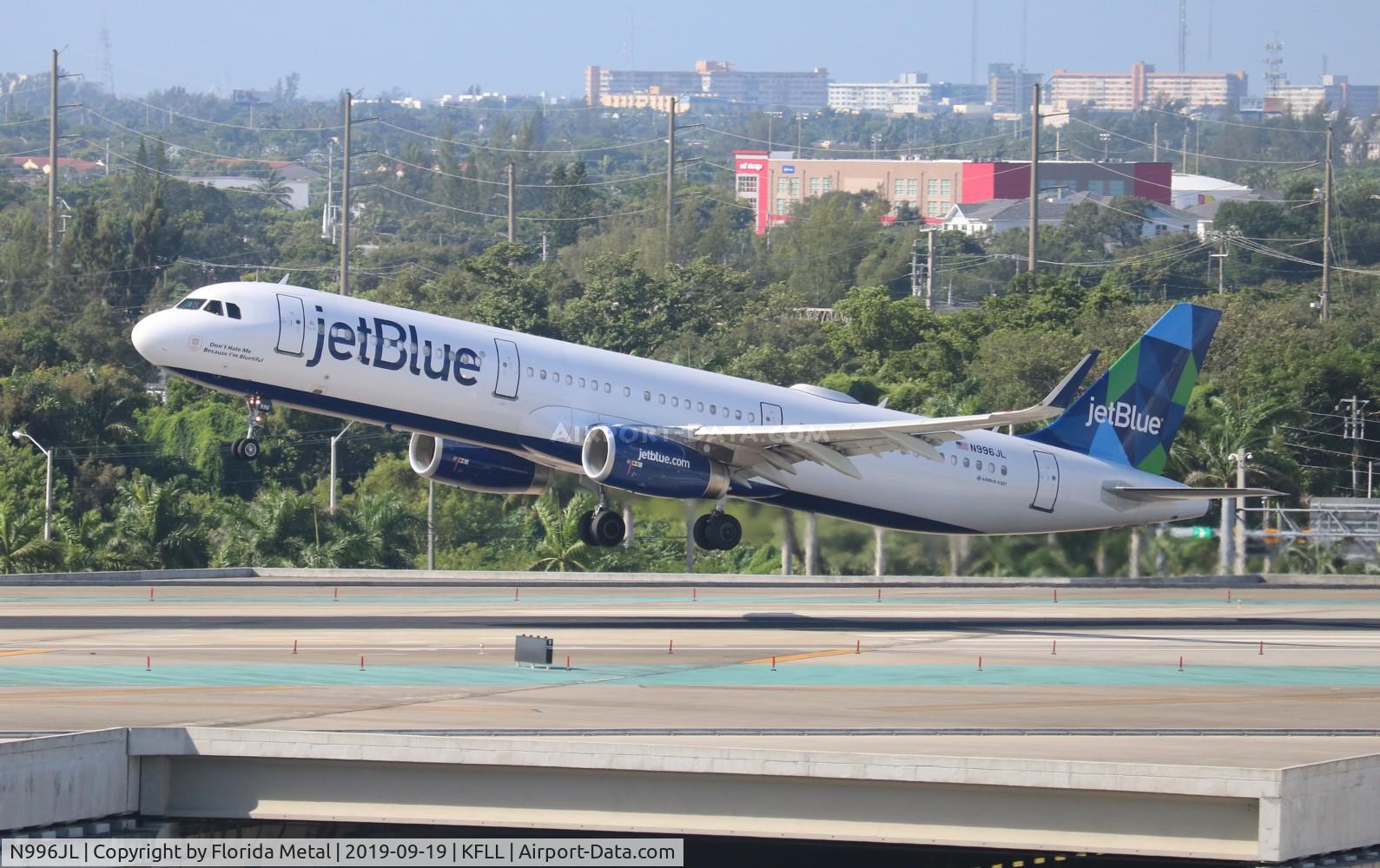 N996JL, 2018 Airbus A321-231 C/N 8342, JetBlue at FLL