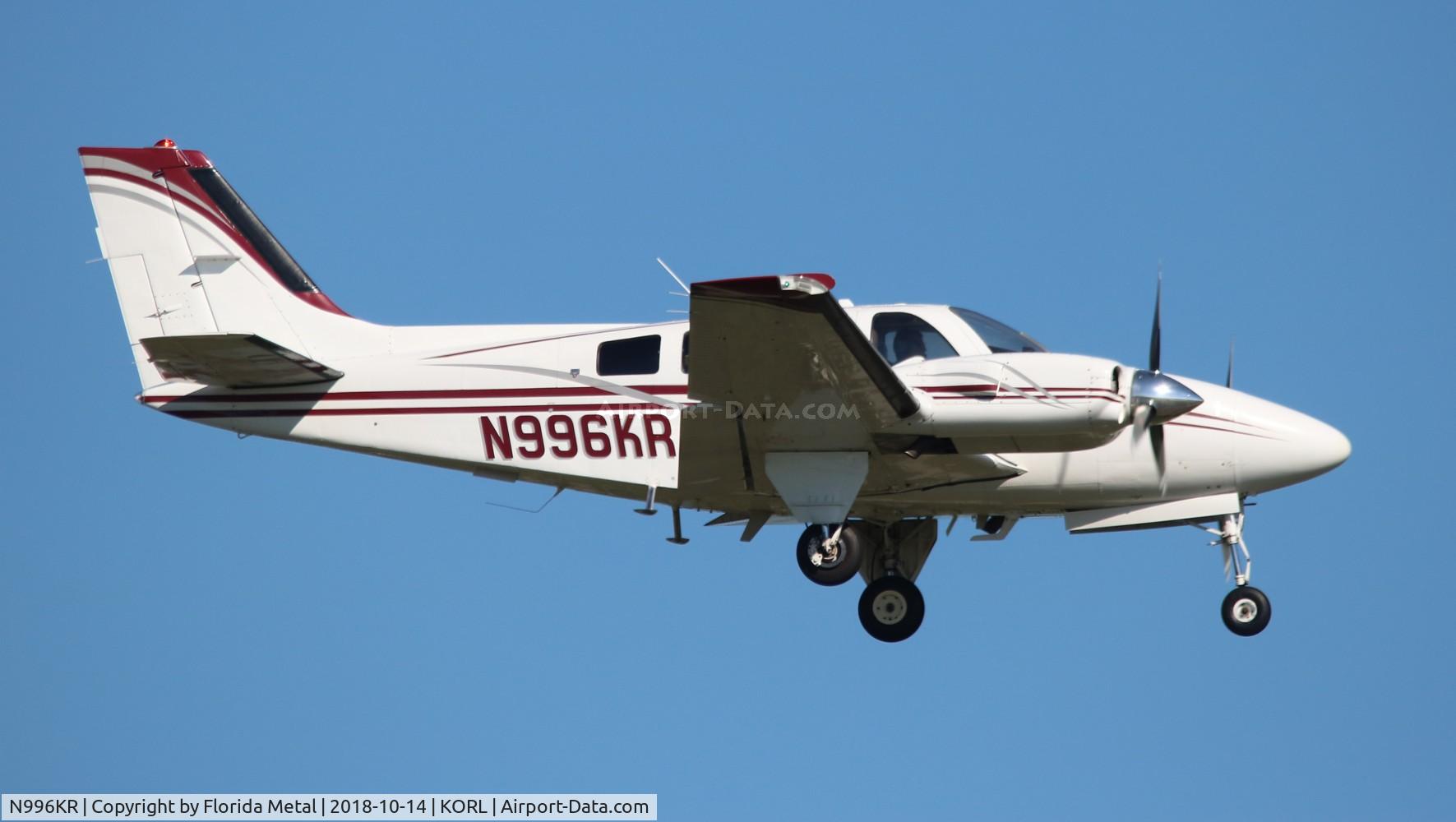 N996KR, 1980 Beech 58P Baron C/N TJ-304, Baron 58 ORL
