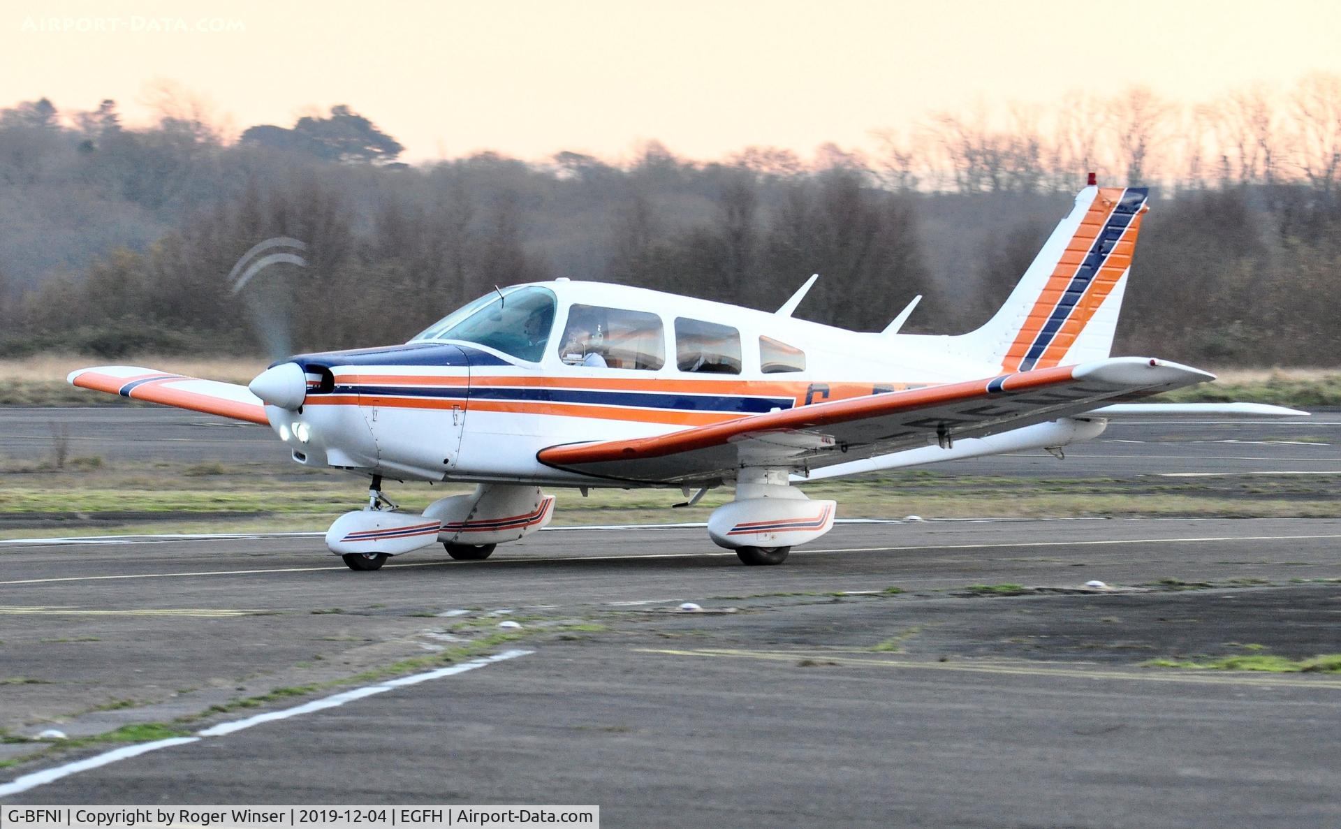 G-BFNI, 1977 Piper PA-28-161 Cherokee Warrior II C/N 28-7816215, Resident Warrior II operated by Cambrian Flying Club.