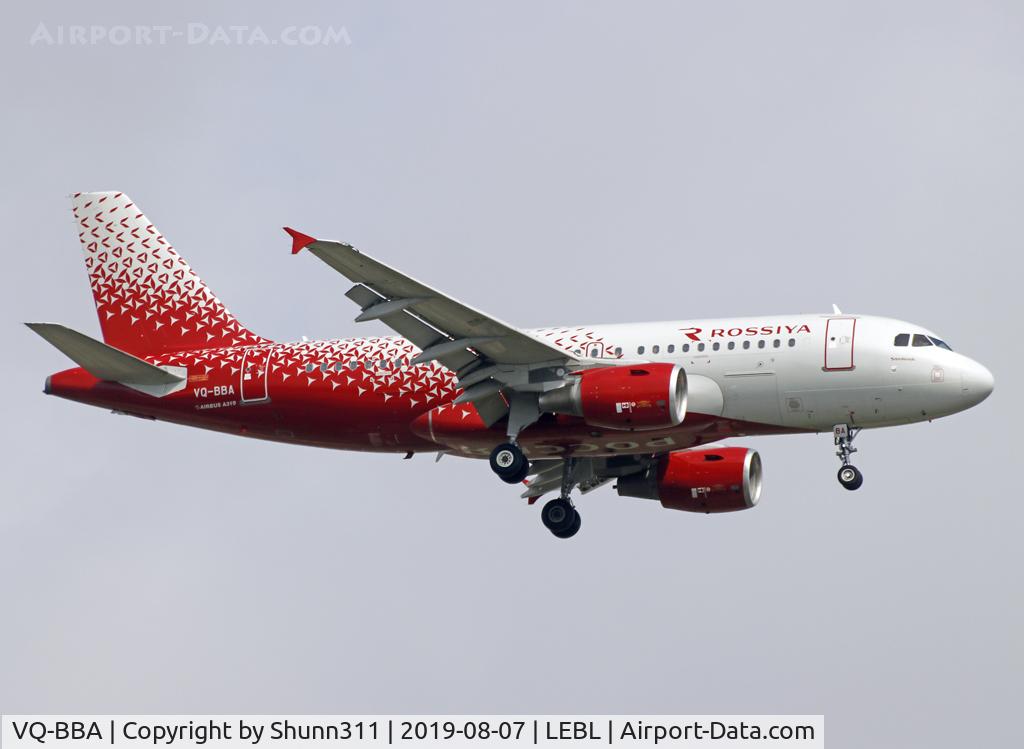 VQ-BBA, 2009 Airbus A319-112 C/N 3794, Landing rwy 07L