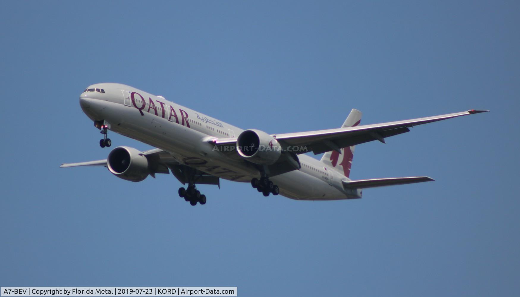 A7-BEV, 2018 Boeing 777-3DZ/ER C/N 65303, ORD spotting