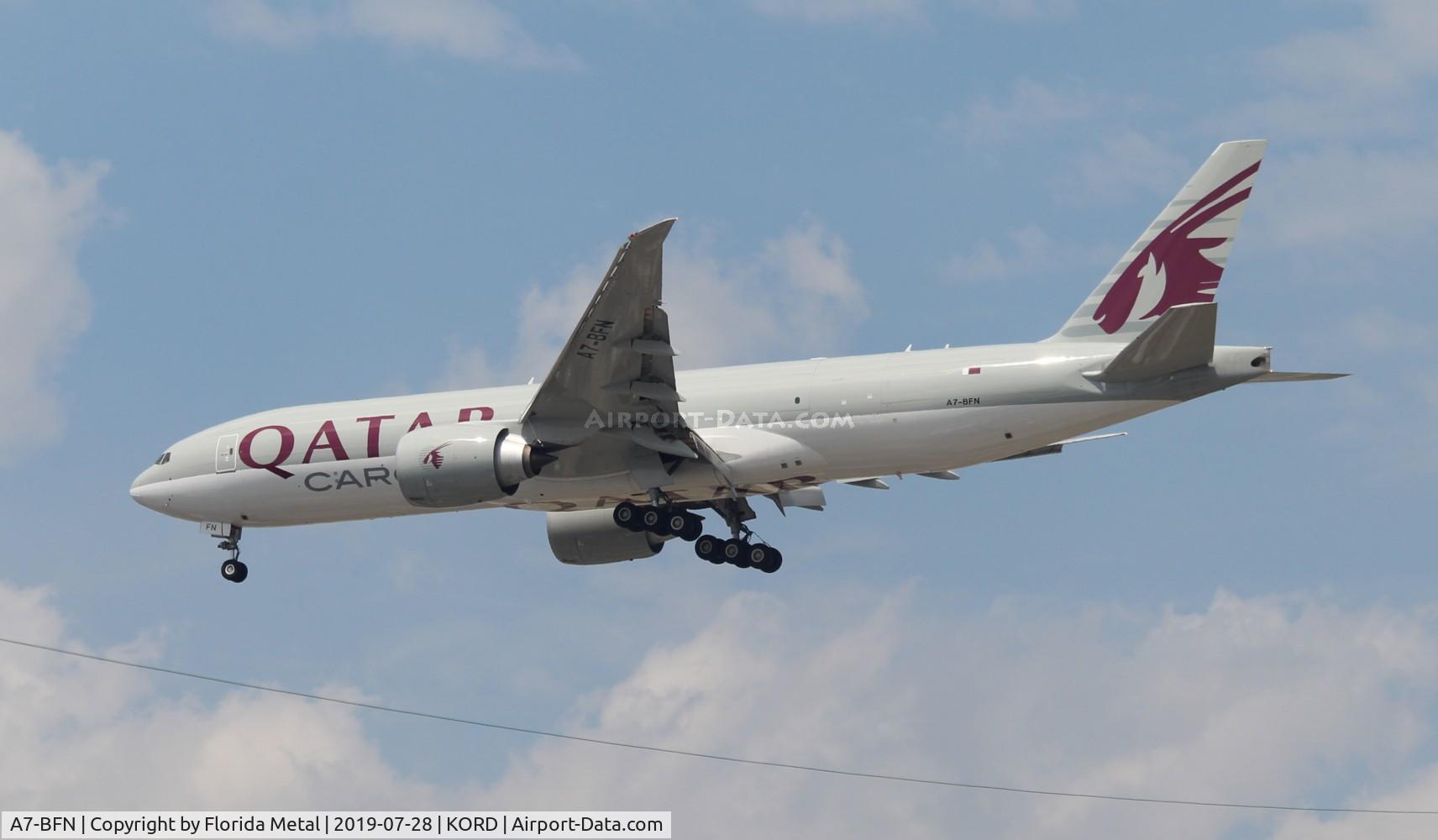 A7-BFN, 2018 Boeing 777-FDZ C/N 62771, ORD spotting