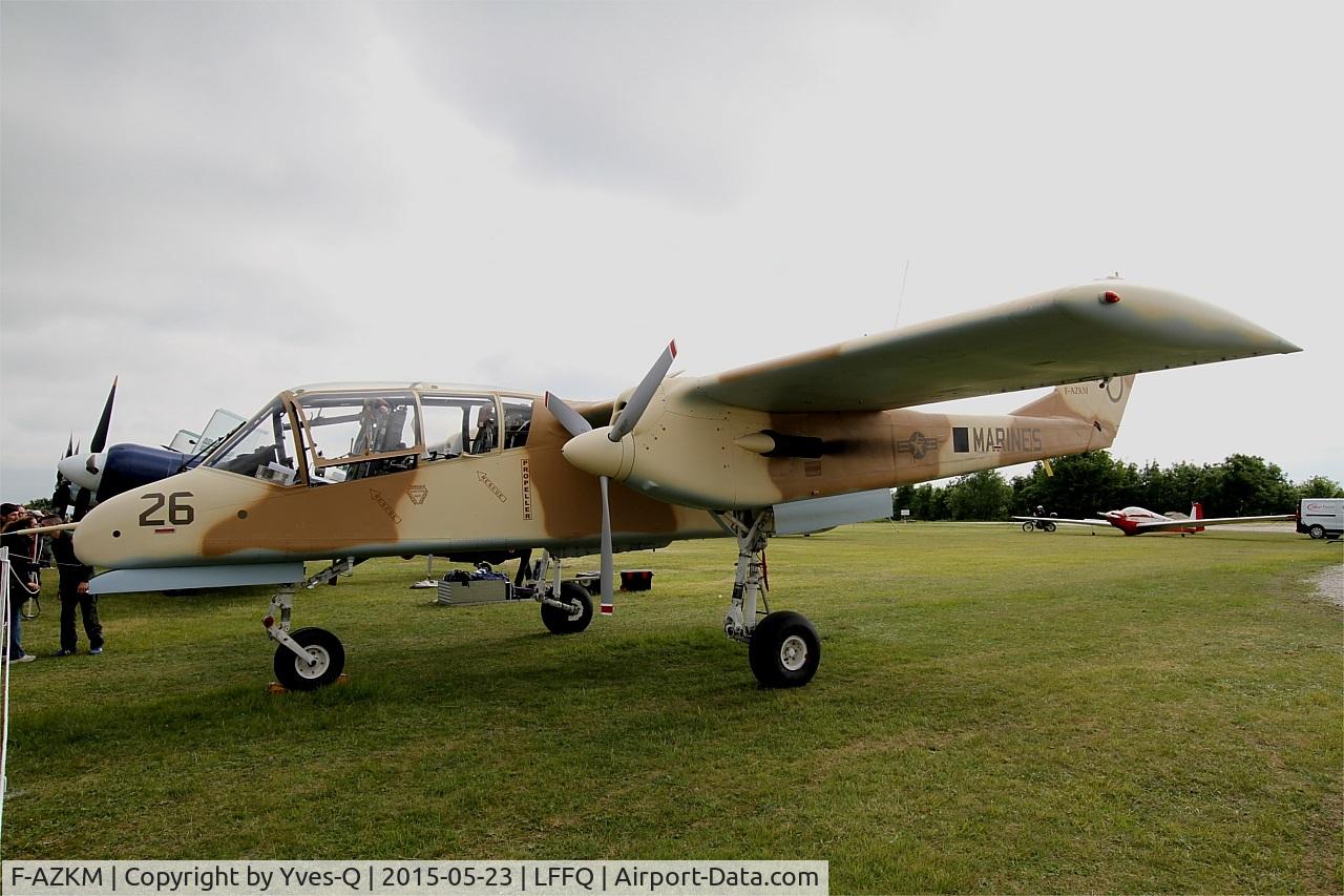 F-AZKM, 1971 North American OV-10B Bronco C/N 338-9 (305-65), North American OV-10B Bronco, Static display, La Ferté-Alais airfield (LFFQ) Airshow 2015