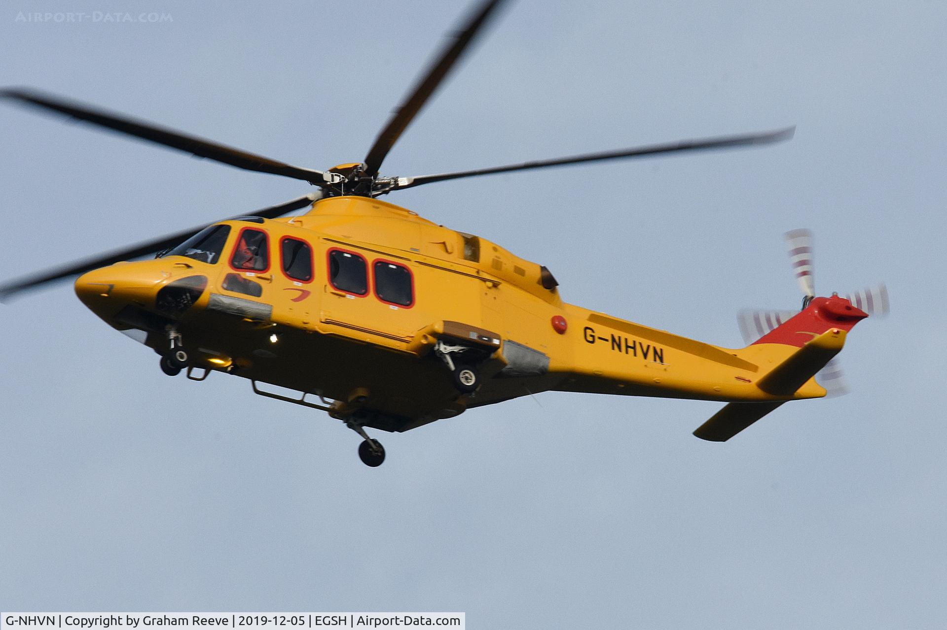 G-NHVN, 2015 AgustaWestland AW-139 C/N 31700, Landing at Norwich.