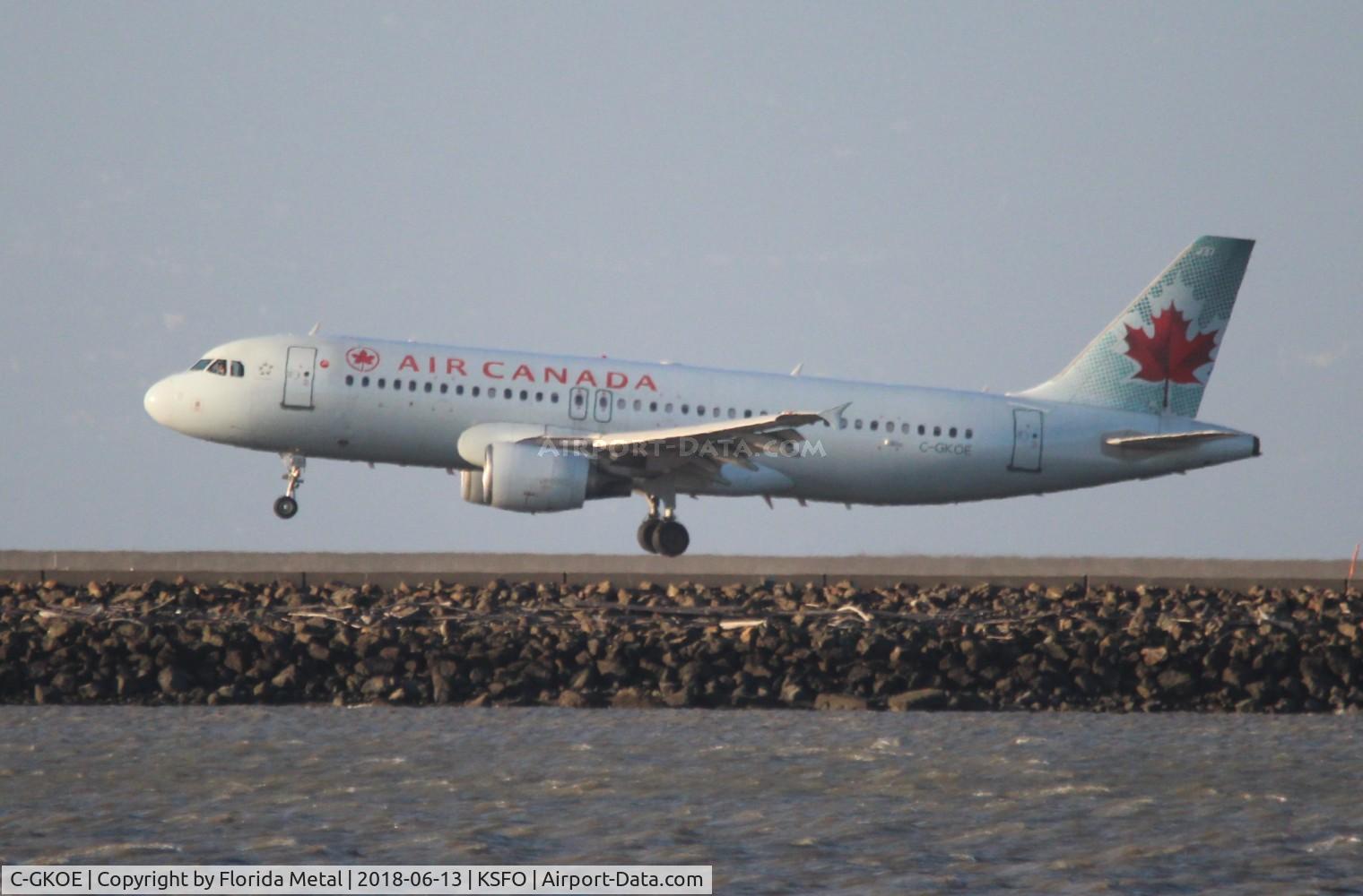 C-GKOE, 2002 Airbus A320-214 C/N 1874, SFO Spotting