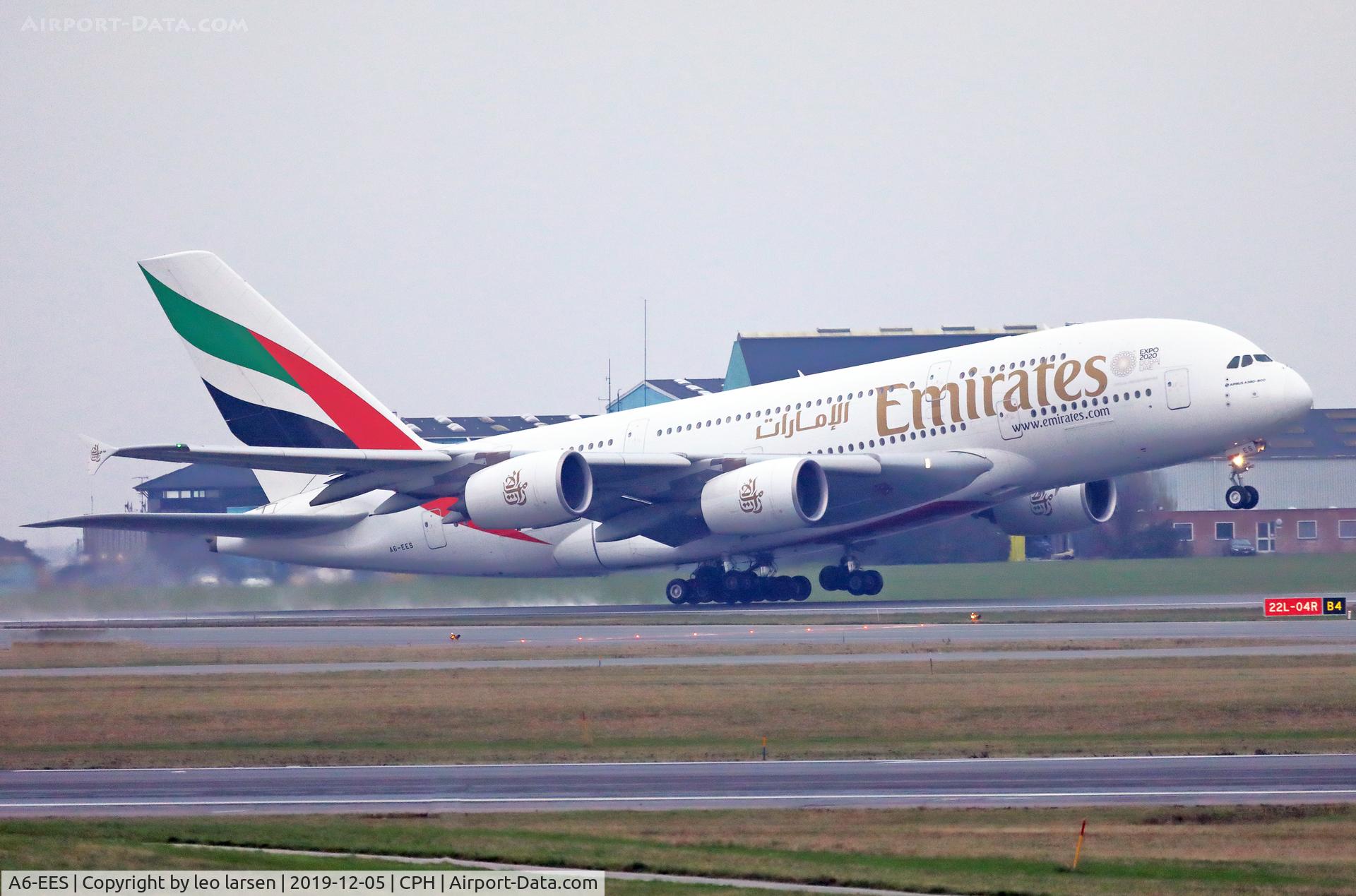 A6-EES, 2013 Airbus A380-861 C/N 140, Copenhagen 5.12.2019