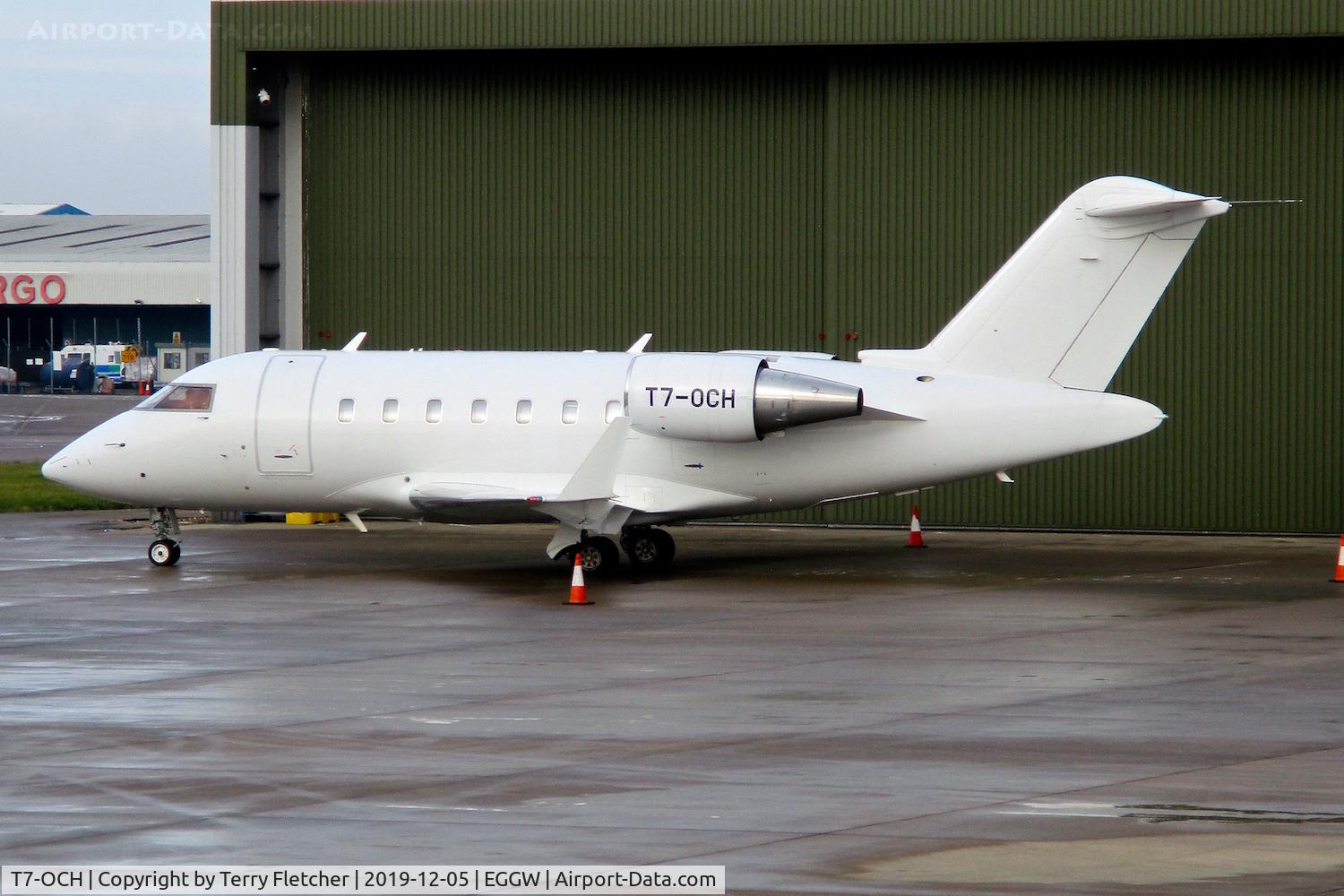 T7-OCH, 2007 Bombardier Challenger 605 (CL-600-2B16) C/N 5732, At Luton