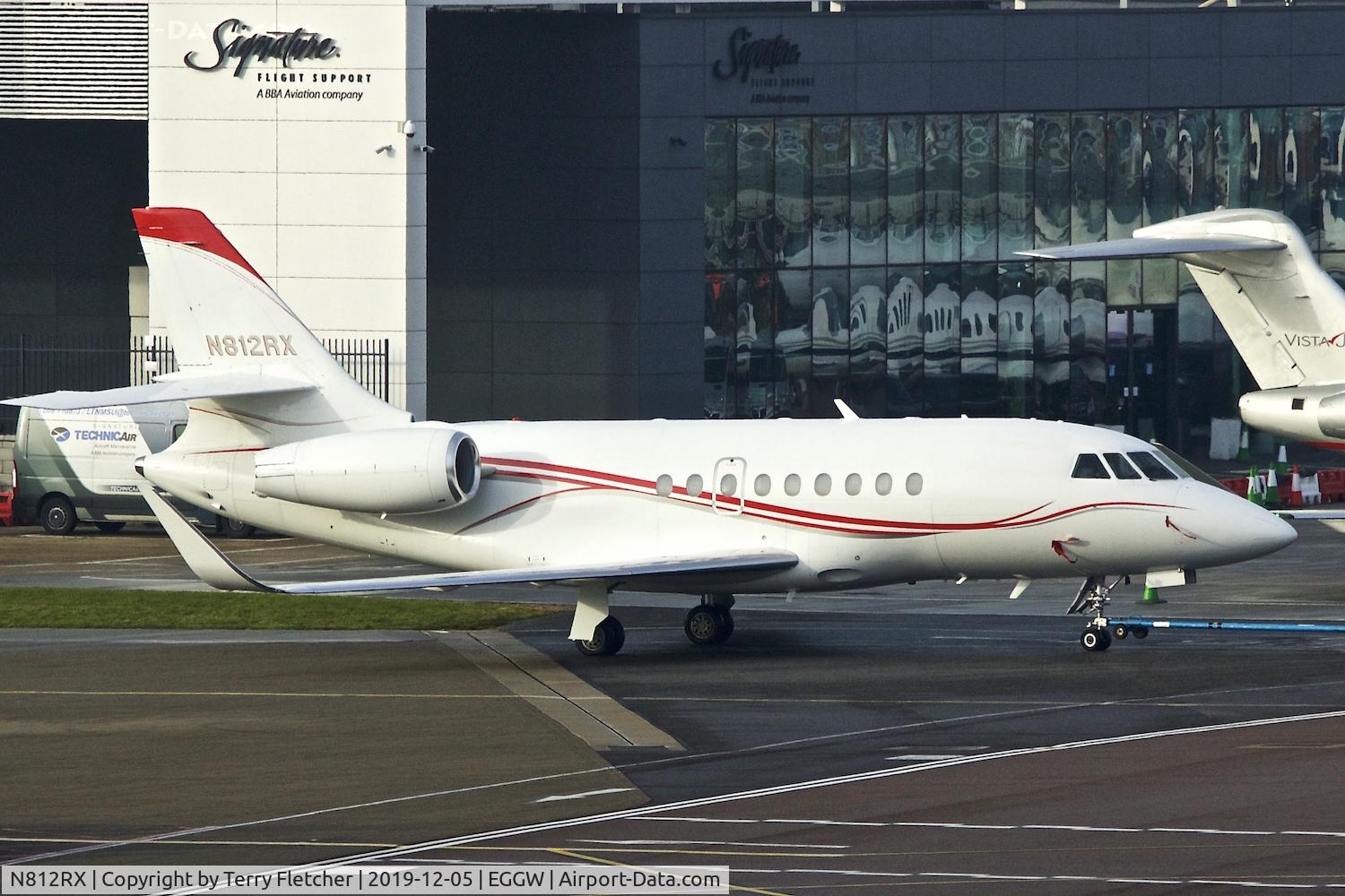 N812RX, 2015 Dassault Falcon 2000EX C/N 265, At Luton