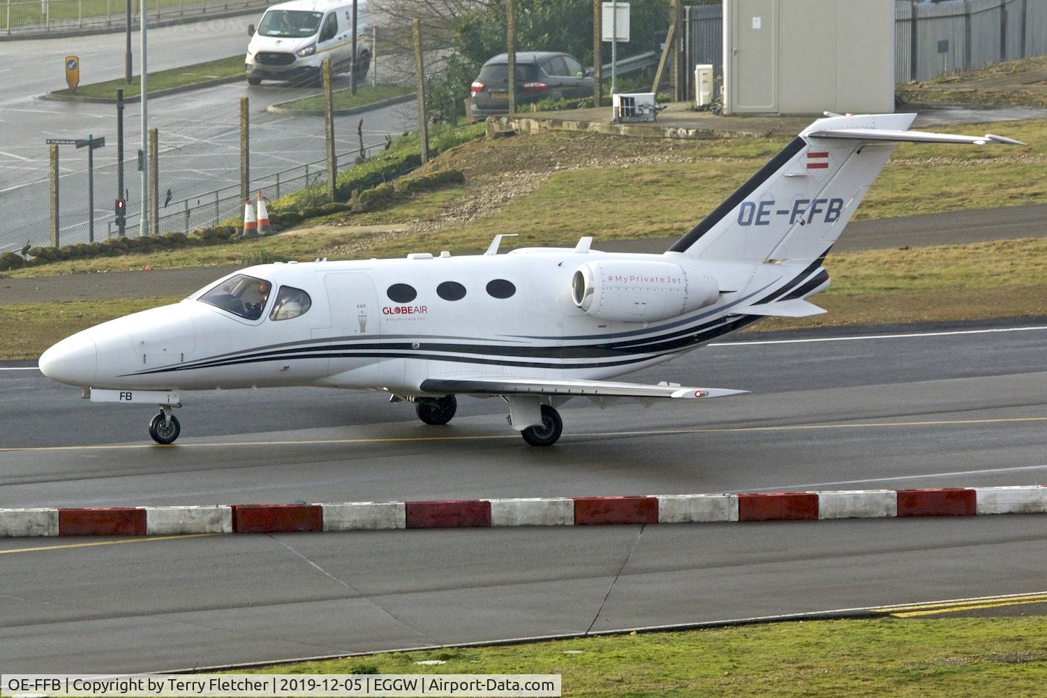 OE-FFB, 2008 Cessna 510 Citation Mustang Citation Mustang C/N 510-0065, At Luton