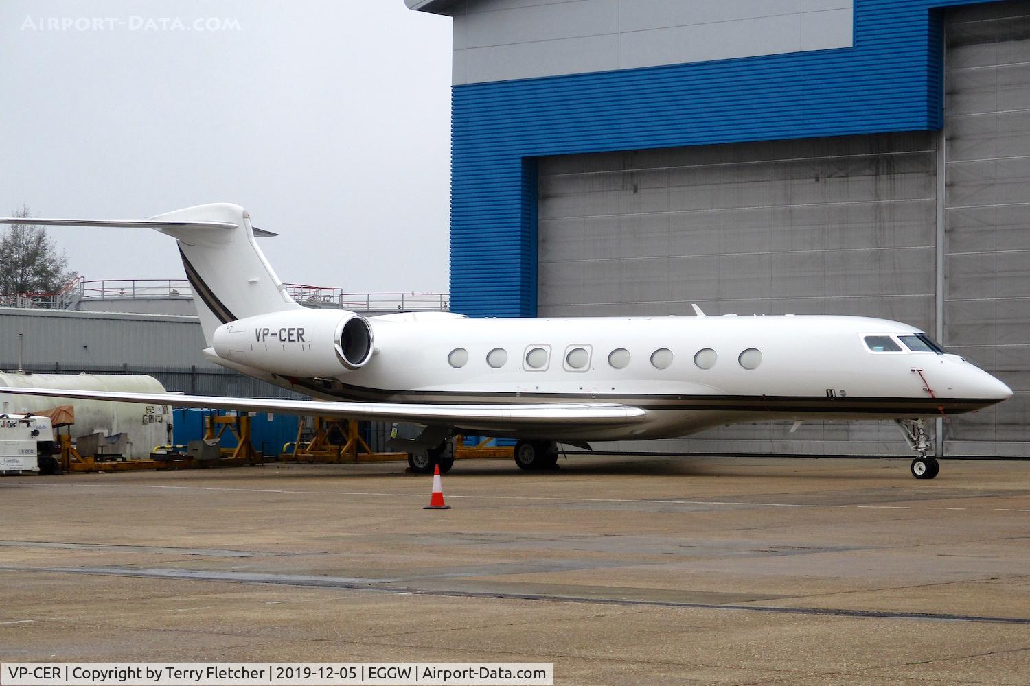 VP-CER, 2016 Gulfstream Aerospace G650 (G-VI) C/N 6224, At Luton
