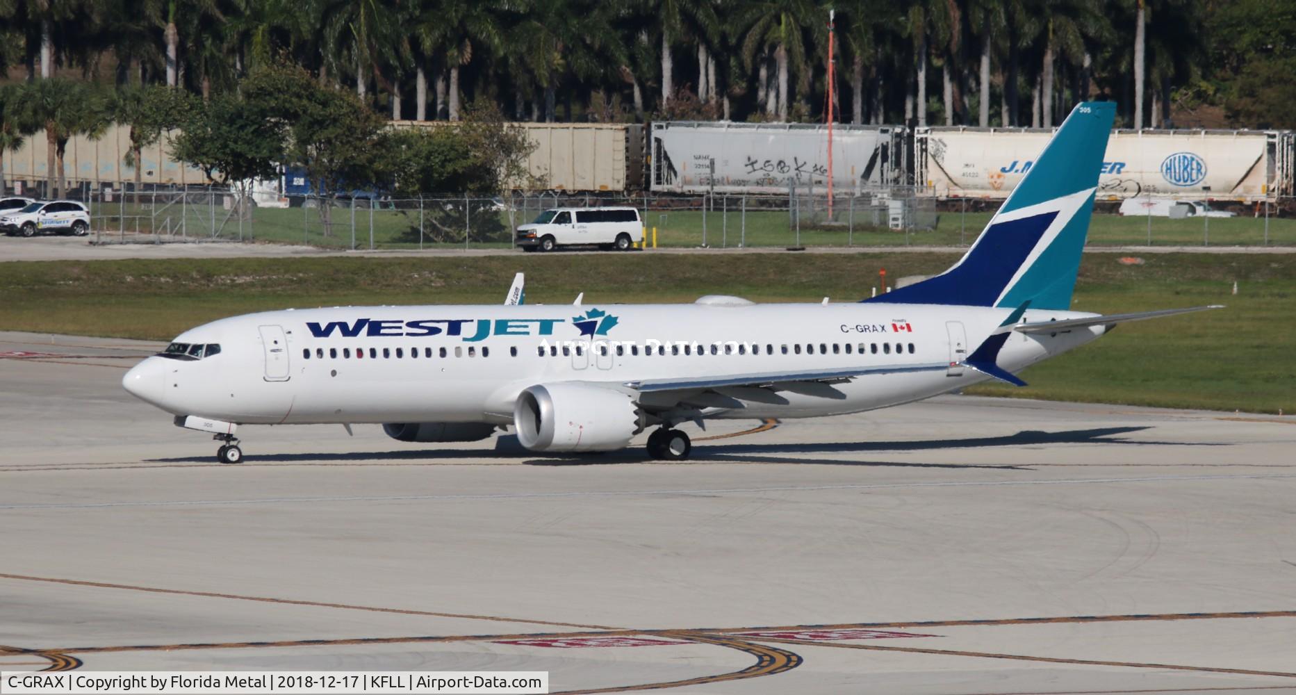 C-GRAX, 2017 Boeing 737-8 MAX C/N 60513, FLL spotting