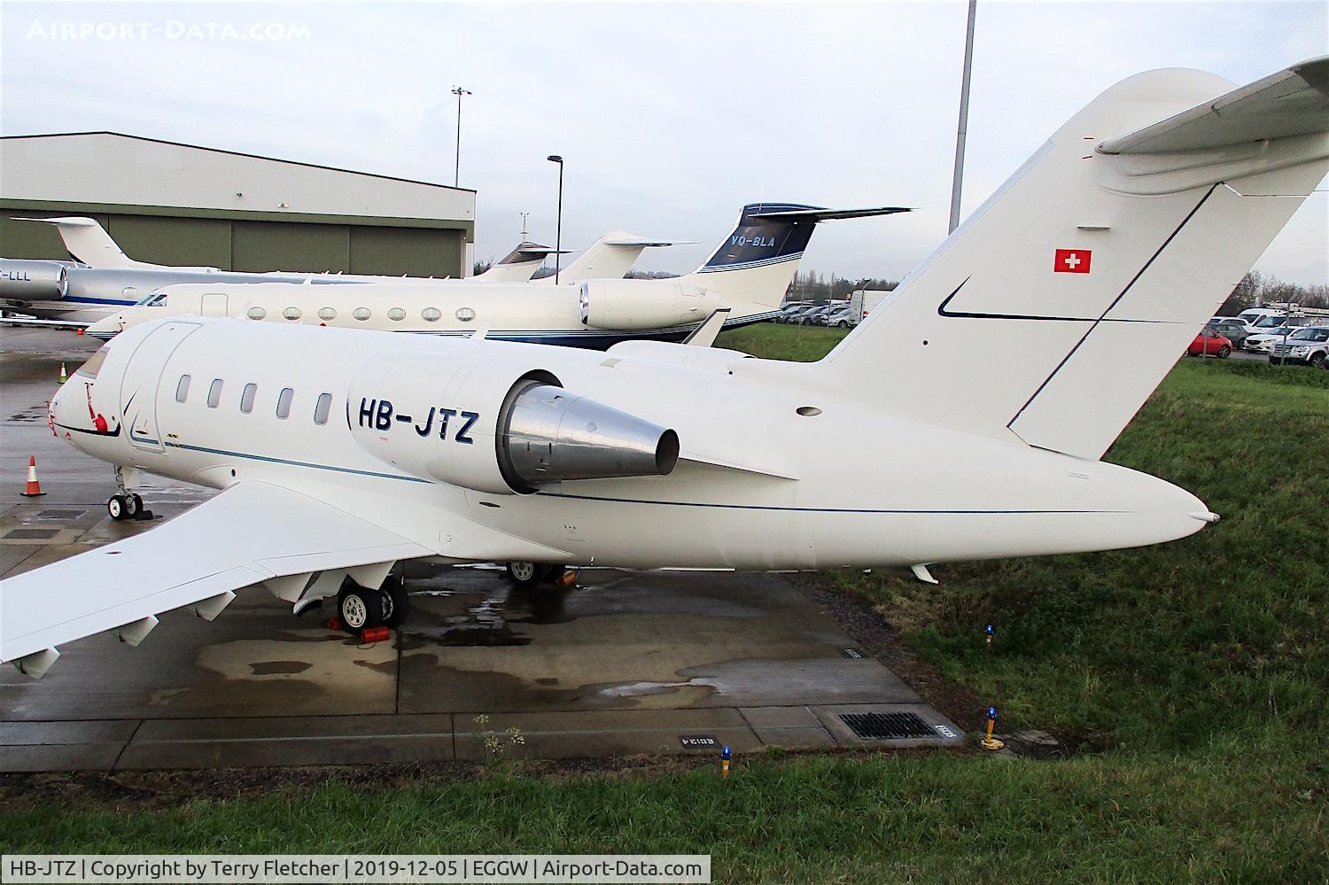 HB-JTZ, 2018 Bombardier Challenger 650 (CL-600-2B16) C/N 6134, At Luton
