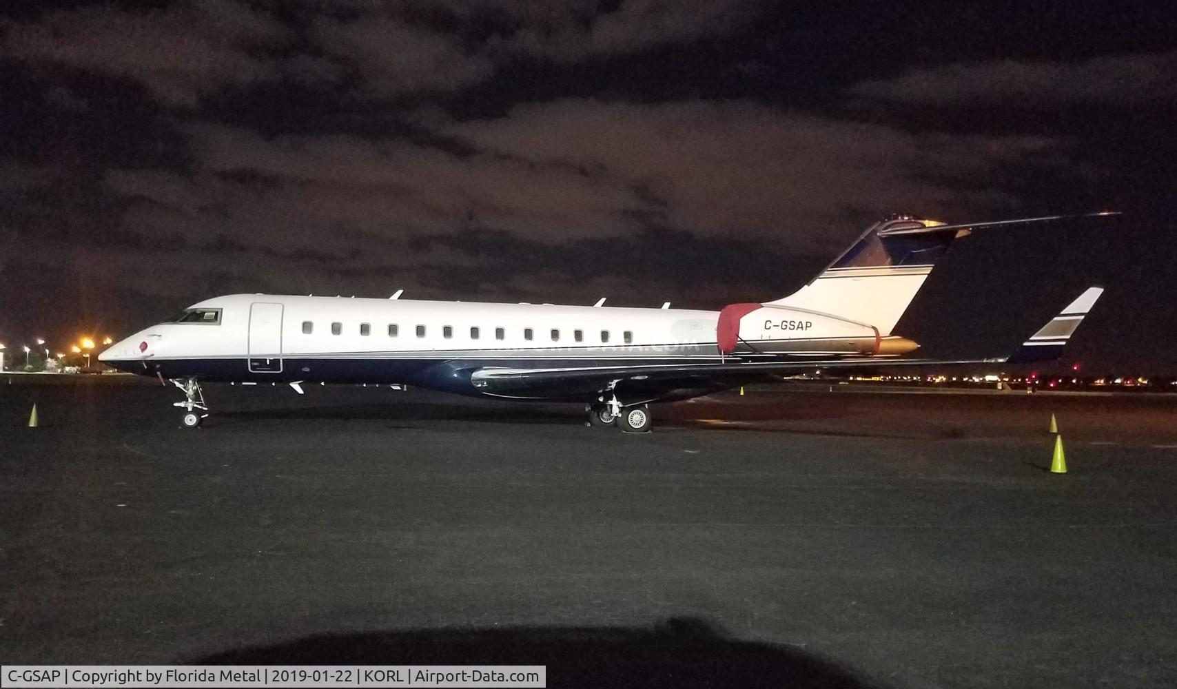 C-GSAP, 1999 Bombardier BD-700-1A10 Global Express C/N 9038, ORL Spotting