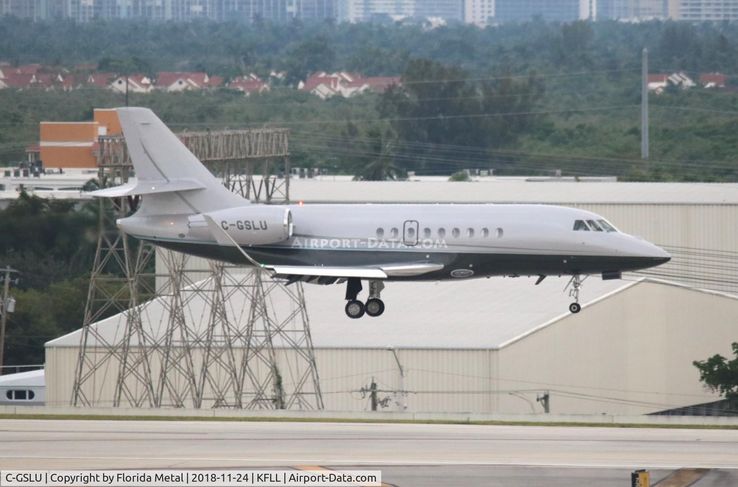C-GSLU, 2008 Dassault Falcon 2000EX C/N 167, FLL spotting