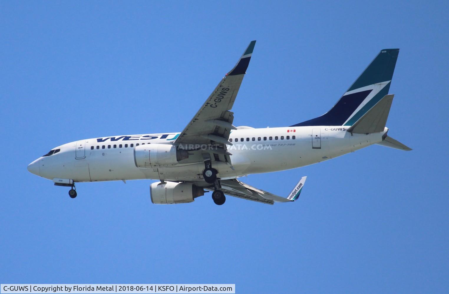 C-GUWS, 2002 Boeing 737-76N C/N 33378, SFO spotting