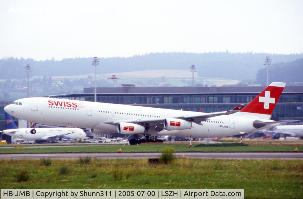 HB-JMB, 2003 Airbus A340-313 C/N 545, Take off from rwy 16