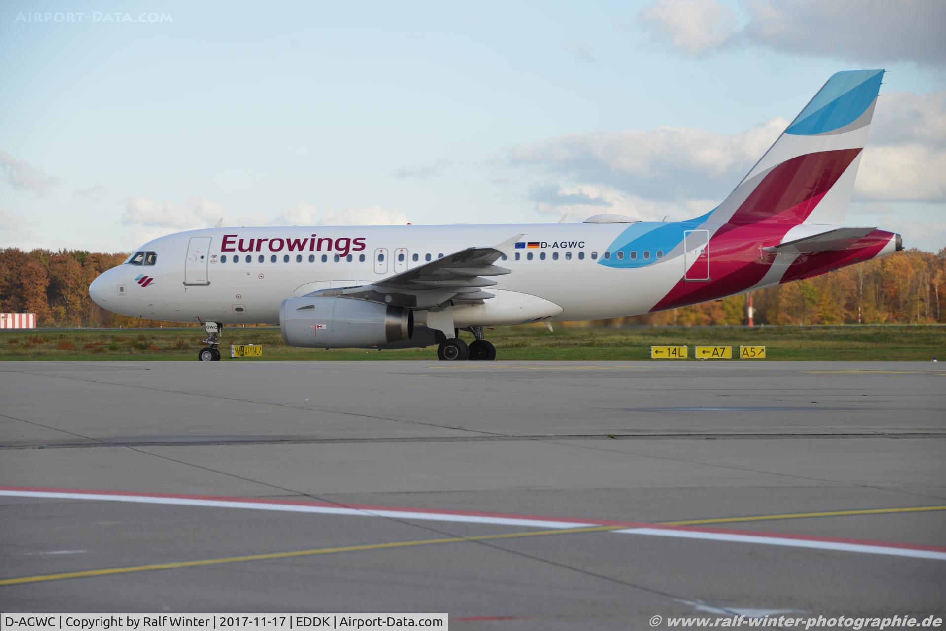 D-AGWC, 2006 Airbus A319-132 C/N 2976, Airbus A319-132 - EW EWG Eurowings - 2976 - D-AGWC - 17.11.2017 - CGN