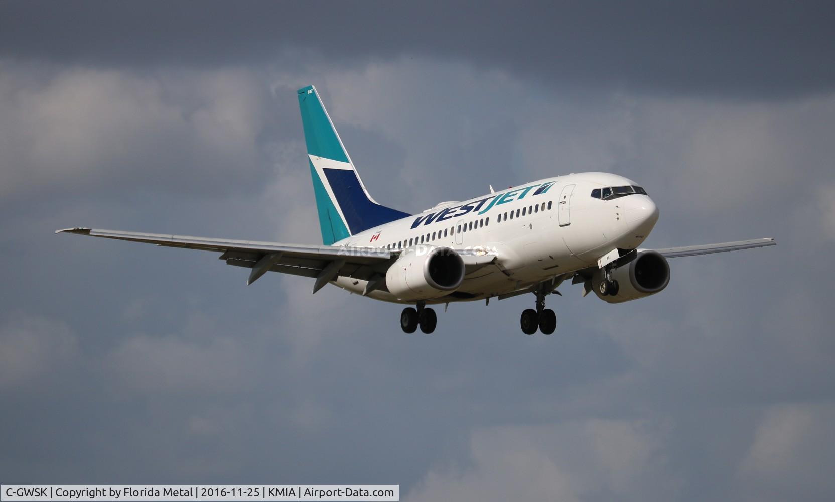 C-GWSK, 2006 Boeing 737-6CT C/N 34287, MIA spotting