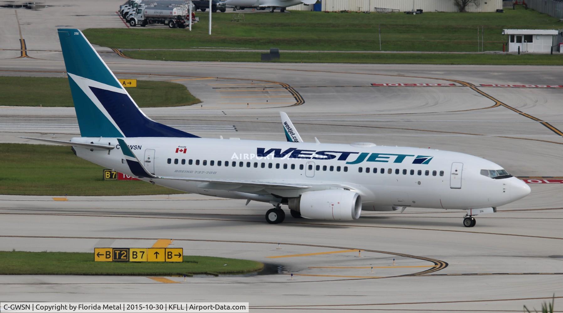 C-GWSN, 2009 Boeing 737-7CT C/N 37089, FLL spotting